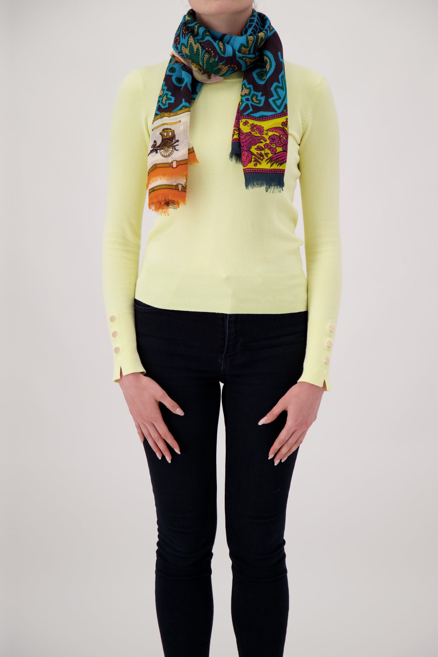 Mantero Multicolor Silk Scarf - Luxury Fashion Accessory for Women | Perfect for Parties, Weddings & Everyday Elegance