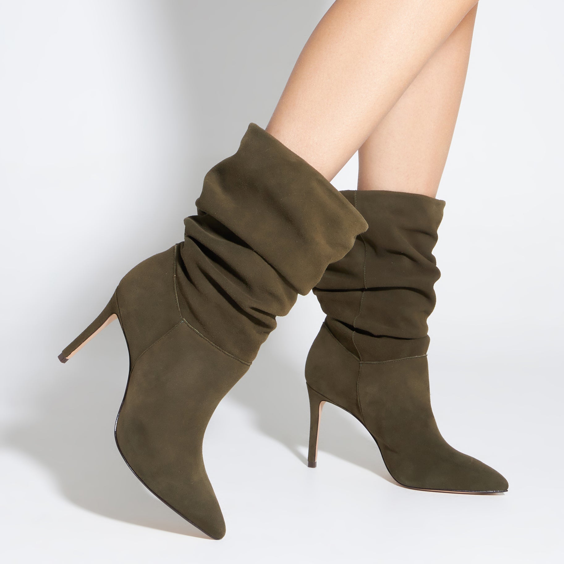 Ashlee Suede Bootie - Women's Stylish Ankle Boots for Fall & Winter | Comfortable & Fashionable for Casual Outfits, Office Wear & Date Nights