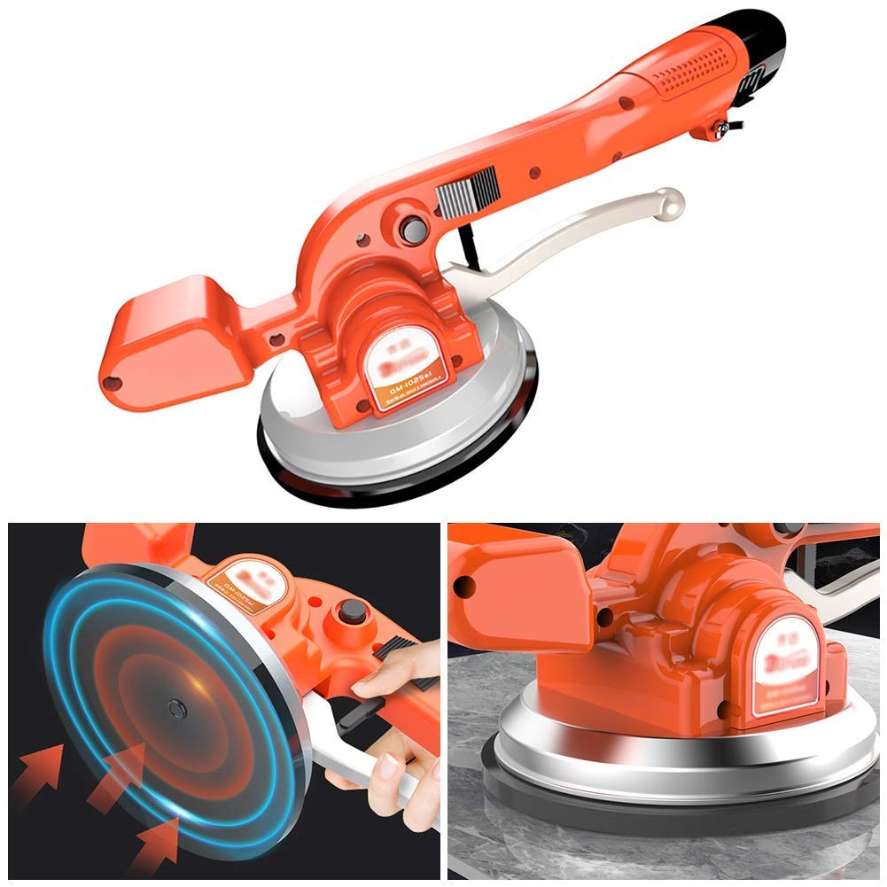 Electric Tile Leveling Tool - 120kg Max Suction Automatic Tiling Machine with One-Button Fix & Vibration - Perfect for 100cm Tiles - Ideal for Bathroom, Kitchen & Floor Tile Installation
