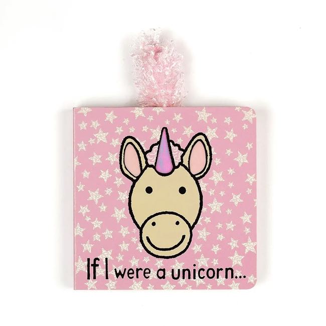 Jellycat If I Were A Unicorn Board Book - Soft Plush Stuffed Animal Storybook for Kids | Perfect Bedtime Reading & Gift for Toddlers