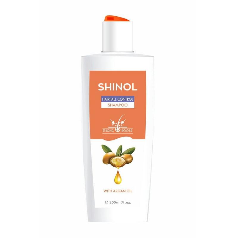 Shinol Hair Fall Control Shampoo for Women & Men - 200ml (Pack of 5) | Anti-Hair Loss Treatment for Thinning Hair | Daily Use for Stronger, Healthier Hair - Home & Salon Use