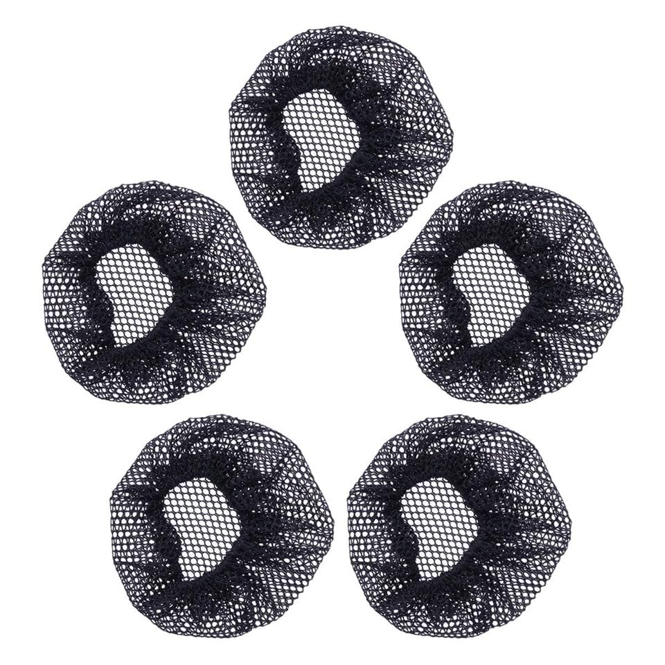 Osceola Invisible Hair Net - Reusable Elastic Black Dance Hairnet for Women & Girls (6 Pack) | Perfect for Ballet, Bun Styling & Performance Hair Cover