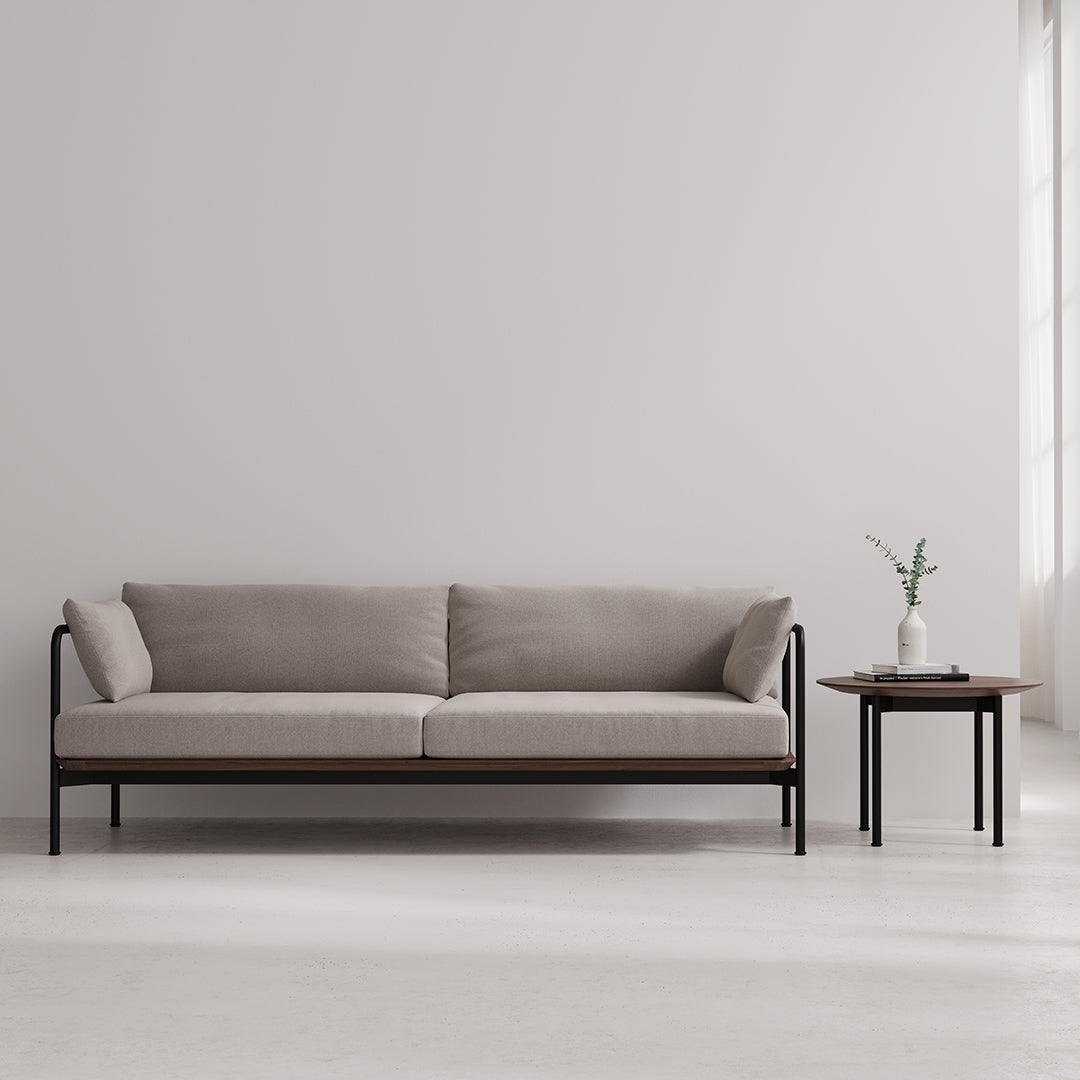 Modern Crawford Sofa 2.0 - Comfortable 3-Seater Living Room Couch with Premium Fabric - Perfect for Family Gatherings, Movie Nights & Small Space Apartments