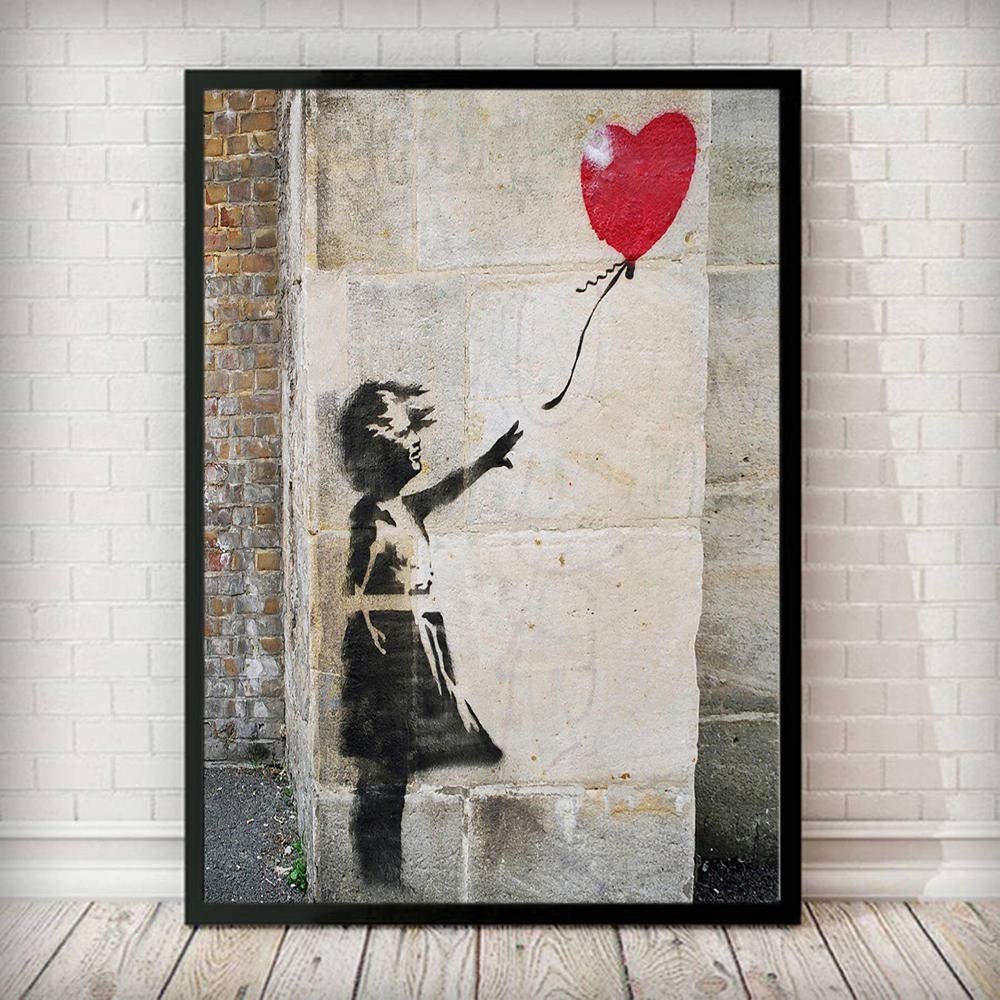 Banksy Girl with Balloon 1000 Piece Abstract Puzzle - Creative Family Board Game for Kids & Adults - Perfect for Family Bonding, Birthday Gifts & Educational Playtime