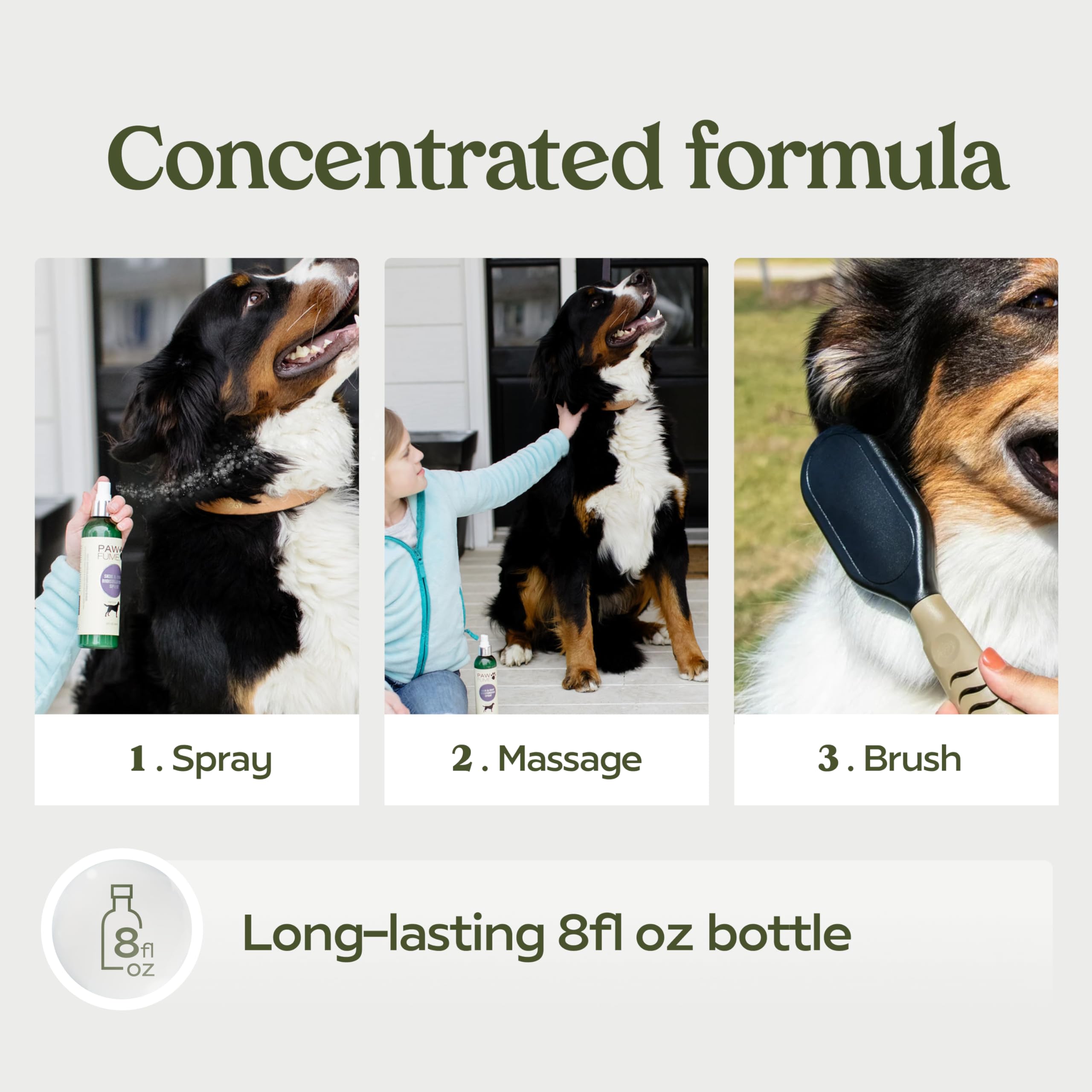 Pawfume Dog Skin & Coat Moisturizing Spray - Leave-In Conditioner for Dry & Itchy Skin Relief - Hydrating Lotion for Dogs - 4 Pack - Perfect for Grooming, Post-Bath Care & Daily Skin Maintenance
