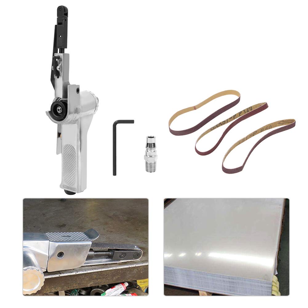 Portable Belt Sander - Energy Efficient Pneumatic Sanding Machine for Wood, Metal & Casting Products | Perfect for DIY Projects, Woodworking & Metal Polishing