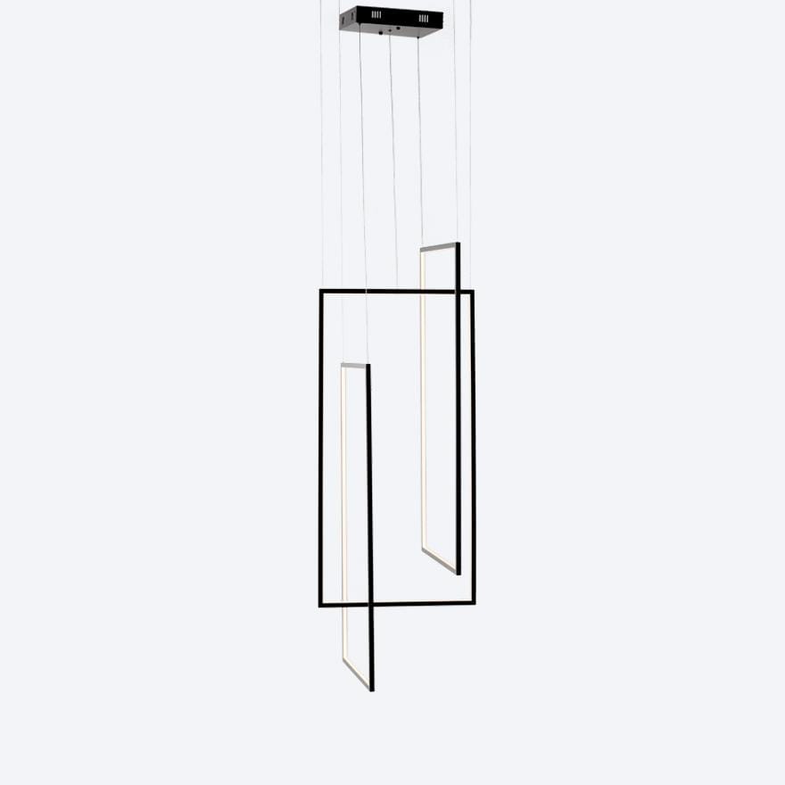 UPENDO Modern Vertical LED Pendant Light - Sleek Hanging Fixture for Kitchen Island, Dining Room & Bedroom - Energy Efficient Dimmable Lighting for Home Decor