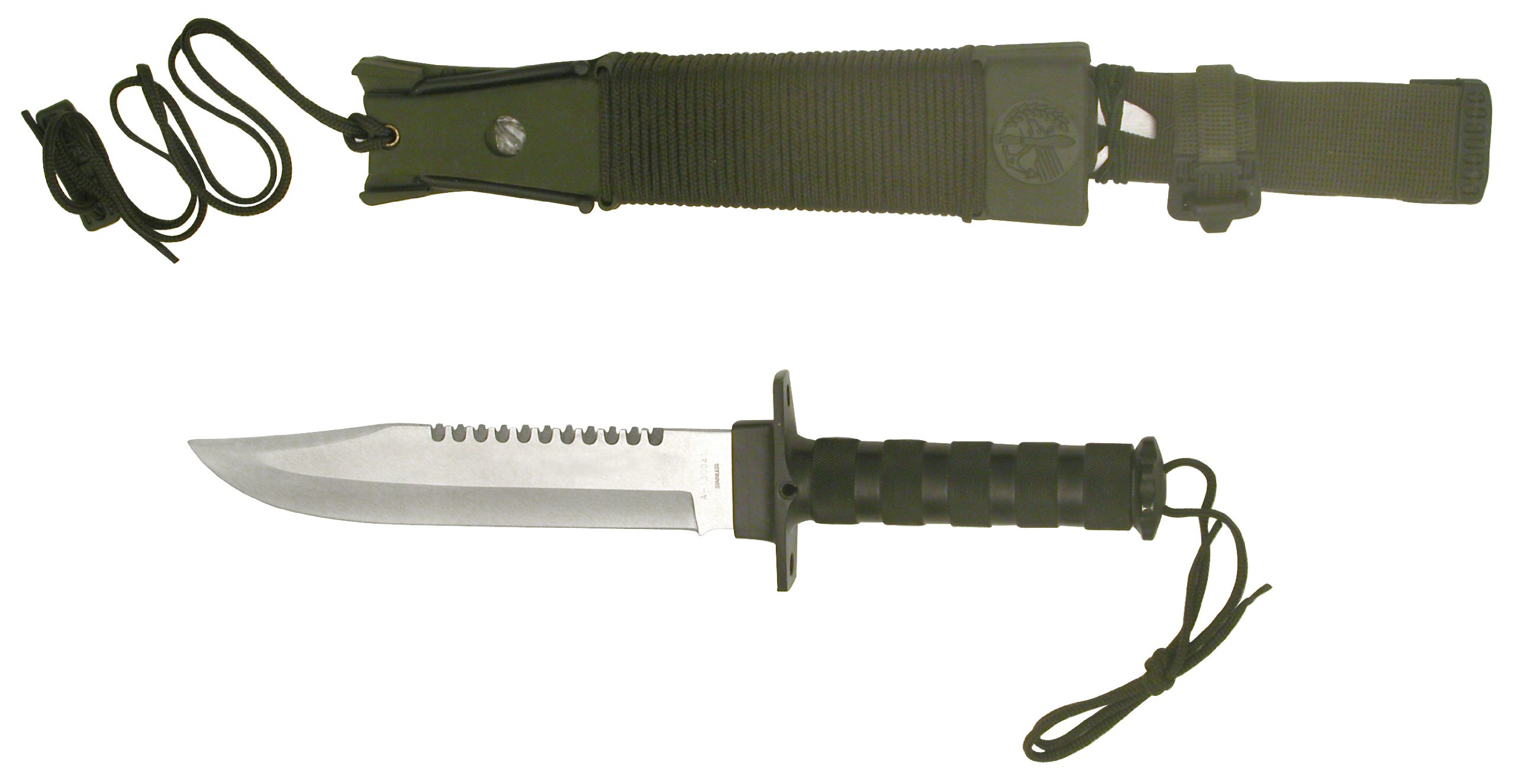 Jungle King Hunting Knife with Nylon Sheath - Premium Outdoor Survival Knife for Camping, Hunting & Bushcraft - Durable Fixed Blade Tactical Knife with Secure Sheath