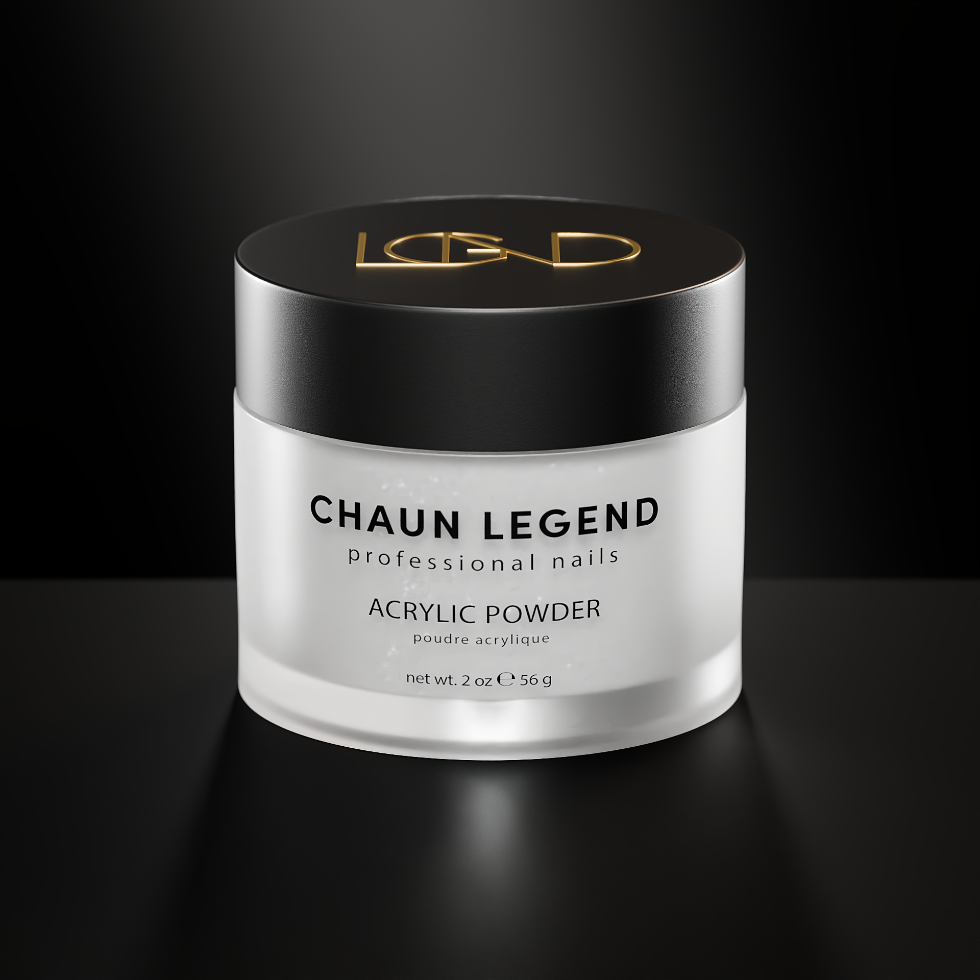 Chaun Legend Acrylic Powder 2oz - 102 Bunny Hoppin' Nail Art Dip Powder for Professional Salon & DIY Manicure - Long Lasting & Vibrant Colors for Nail Extensions & Designs