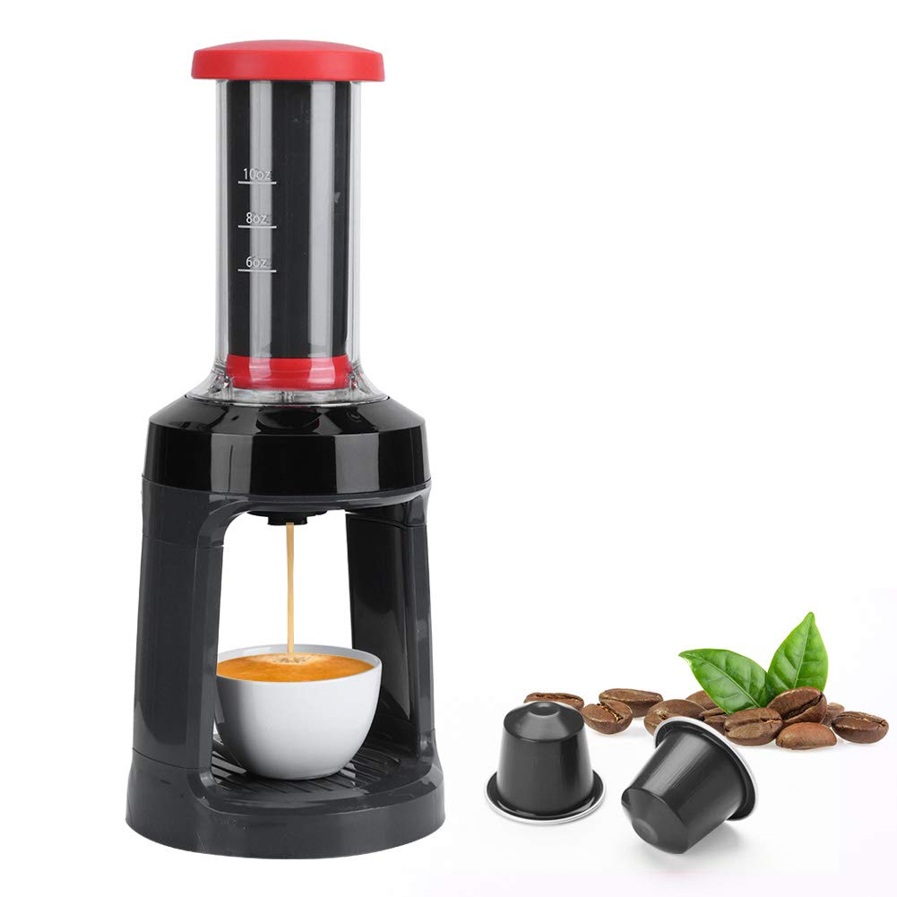Vbestlife Portable Manual Coffee Maker - Hand Press Espresso Machine for K-Cup Capsules & Ground Coffee | Perfect for Home, Office & Camping Use