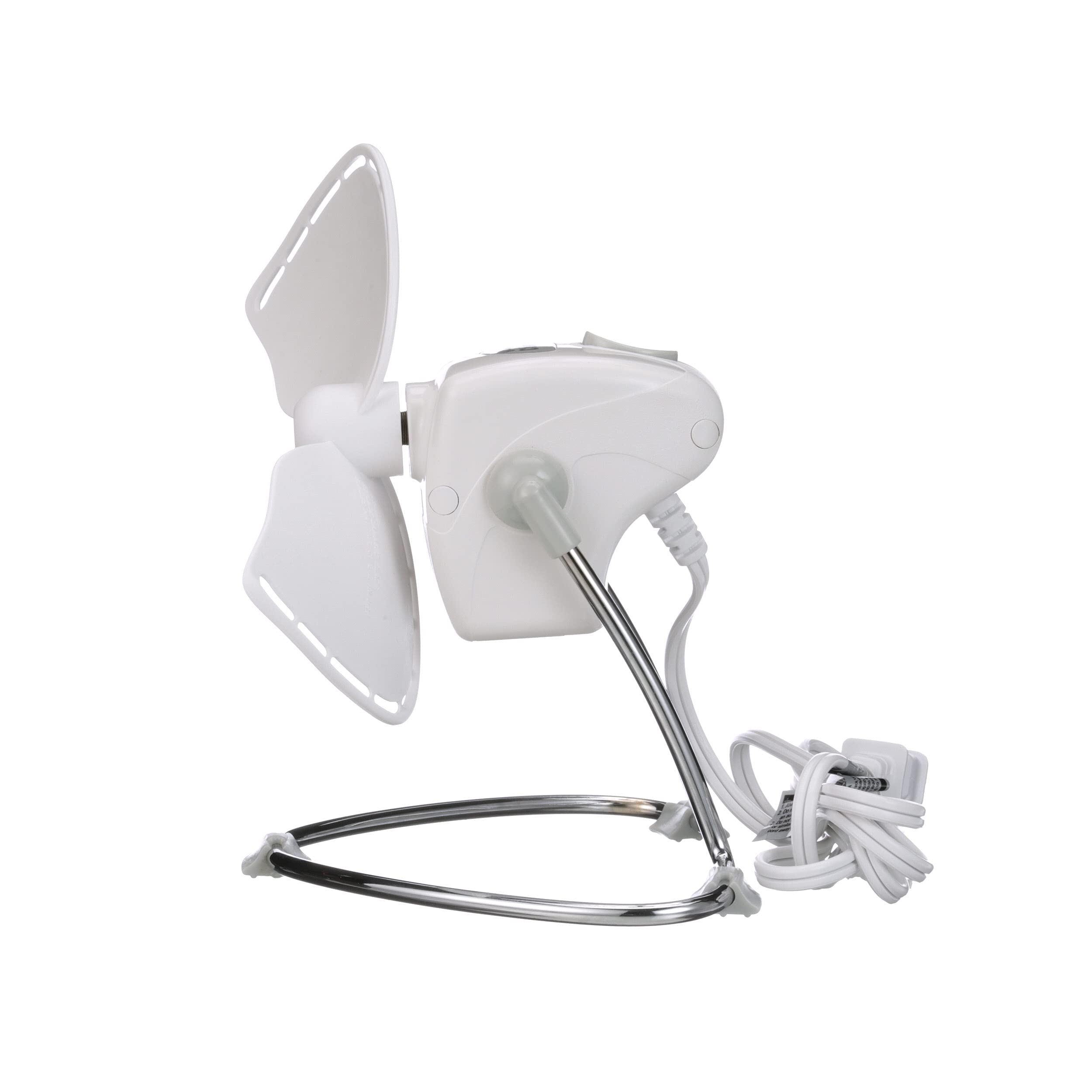 Caframo Chinook 2-Speed Desk Fan - Cage-Free Design, Easy-Clean Soft Blades, 8.8
