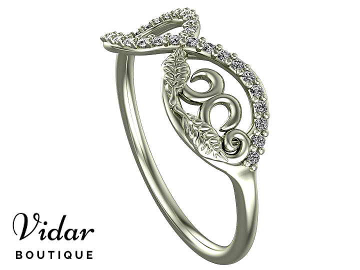 Infinity White Gold Wedding Ring for Women - Elegant 14K Solid Gold Band for Brides, Engagement & Anniversary Gifts | Perfect for Proposals, Weddings & Romantic Occasions