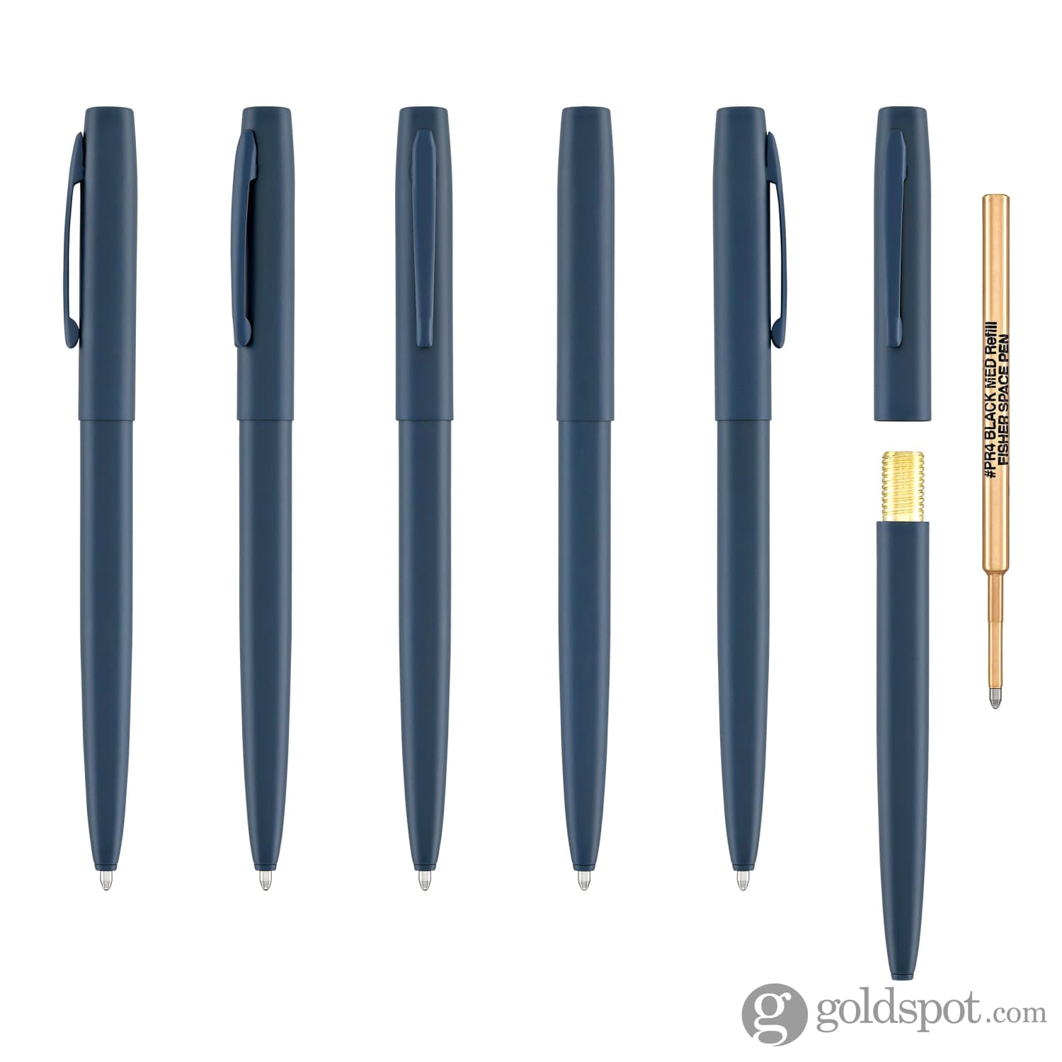 Fisher Space Cap O Matic Ballpoint Pen - Cerakote® Elite Navy Blue Space Pen for Writing in Extreme Conditions, Perfect for Outdoor Adventures, Travel & Everyday Use