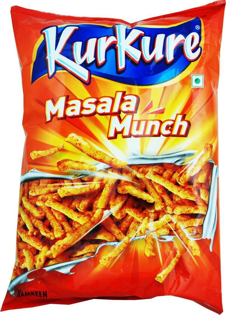 Kurkure Masala Munch Crunchy Snack - 95g (3.35oz) Vegetarian Indian Namkeen - Perfect for Parties, Movie Nights & On-the-Go Snacking