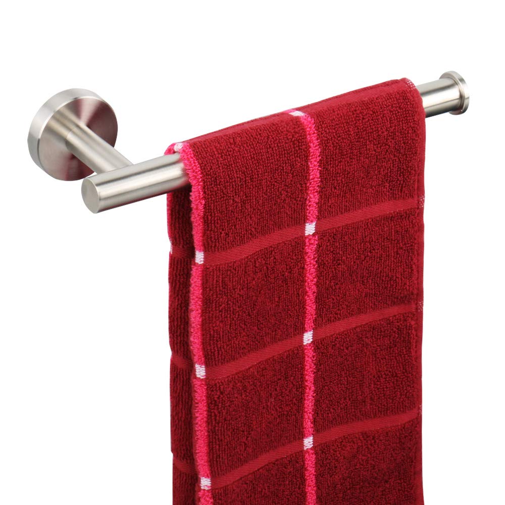 Premium TocTen 9-Inch Stainless Steel Towel Holder - Thickened SUS304 Brushed Nickel Wall Mounted Bathroom Towel Ring for Hand & Kitchen Towels - Durable & Rustproof for Home, Spa, or Gym Use