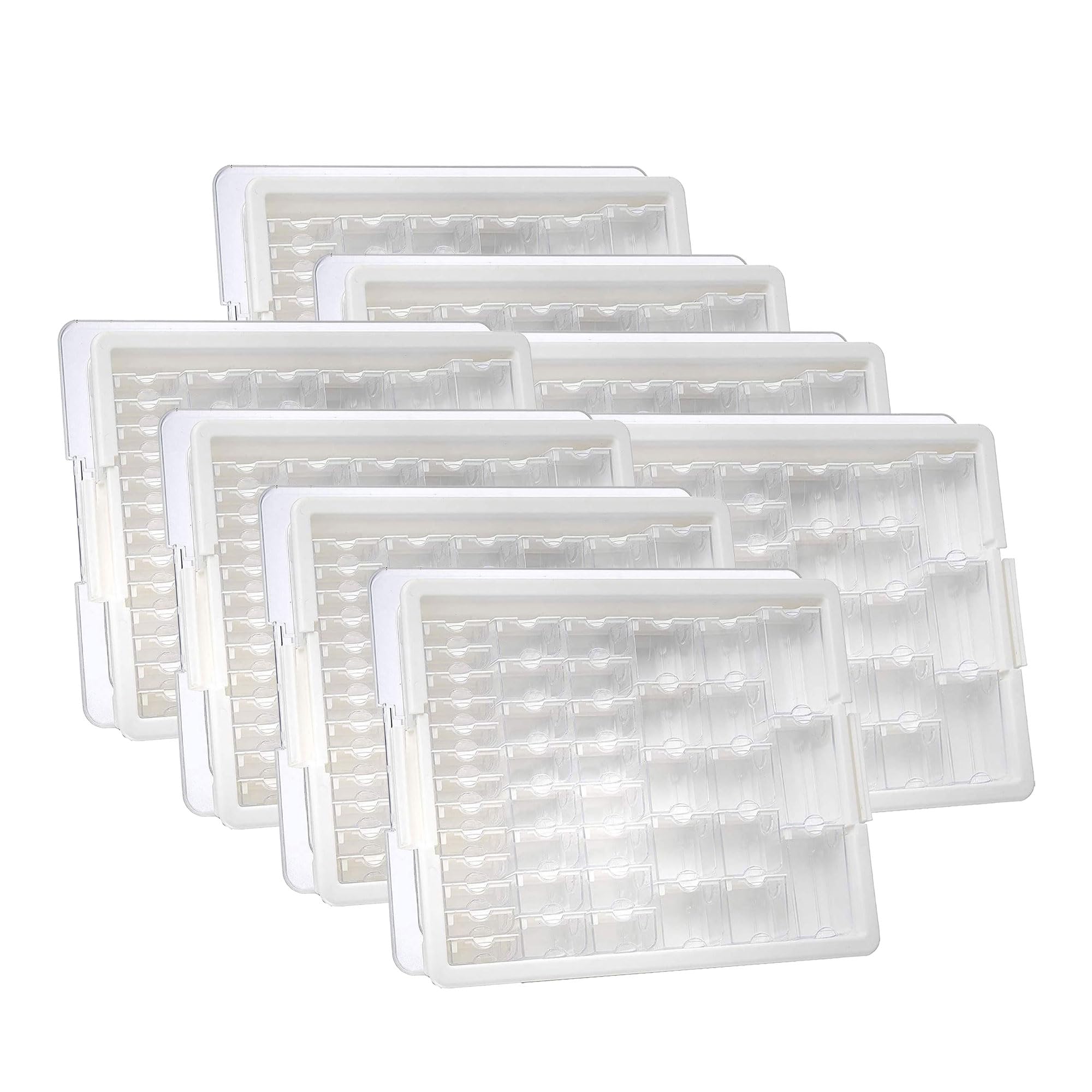 Darice Elizabeth Ward 45-Piece Portable Diamond Painting Storage Kit with 42 Adjustable Containers & Bead Organizer - 8 Pack Clear Boxes for DIY Crafts, Jewelry Making & Art Supplies Organization (Perfect for Home, Travel & Craft Rooms)