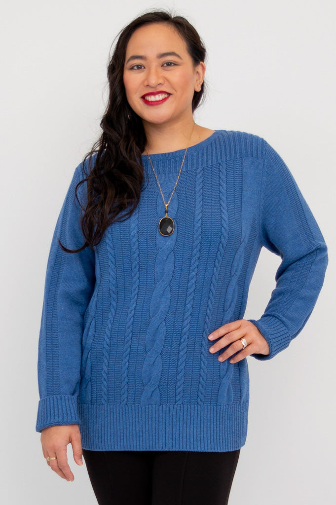 Cora Sweater for Women - Soft Cotton Knit Pullover | Claira Style | Perfect for Casual Wear & Layering