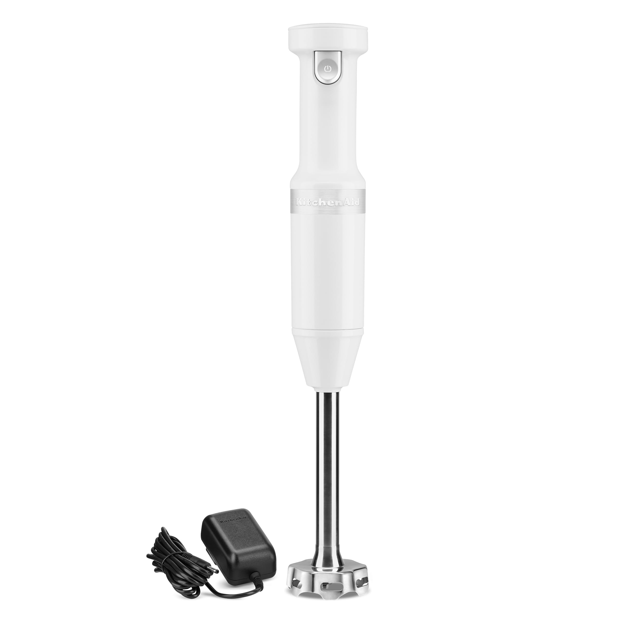KitchenAid KHBBV53 White Cordless Variable Speed Hand Blender - Powerful Immersion Blender for Smoothies, Soups & Baking - Perfect for Home Kitchen & Professional Use