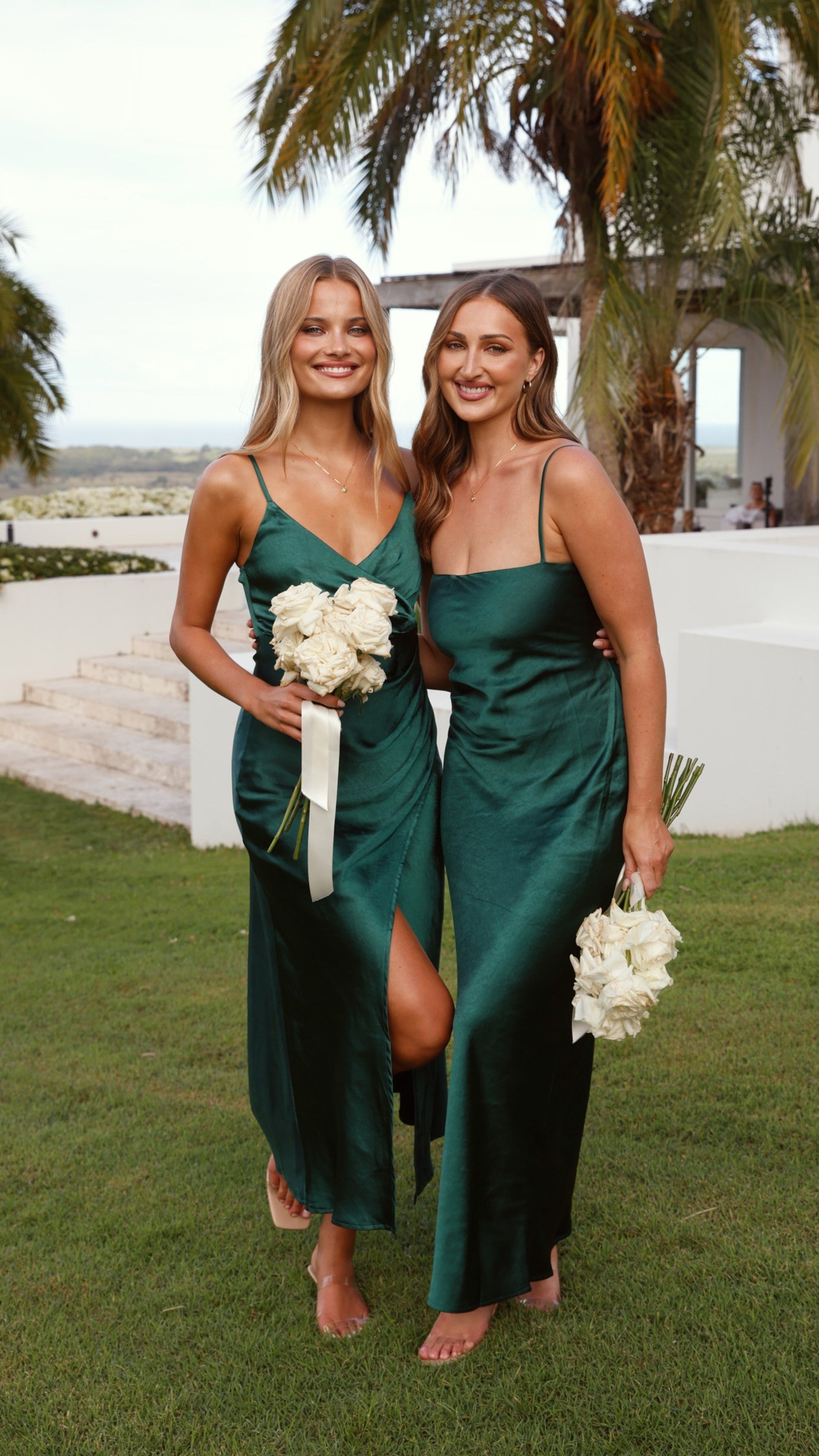 Keira Maxi Dress in Emerald Green - Elegant Long Flowy Dress for Women, Perfect for Weddings, Parties & Summer Vacations