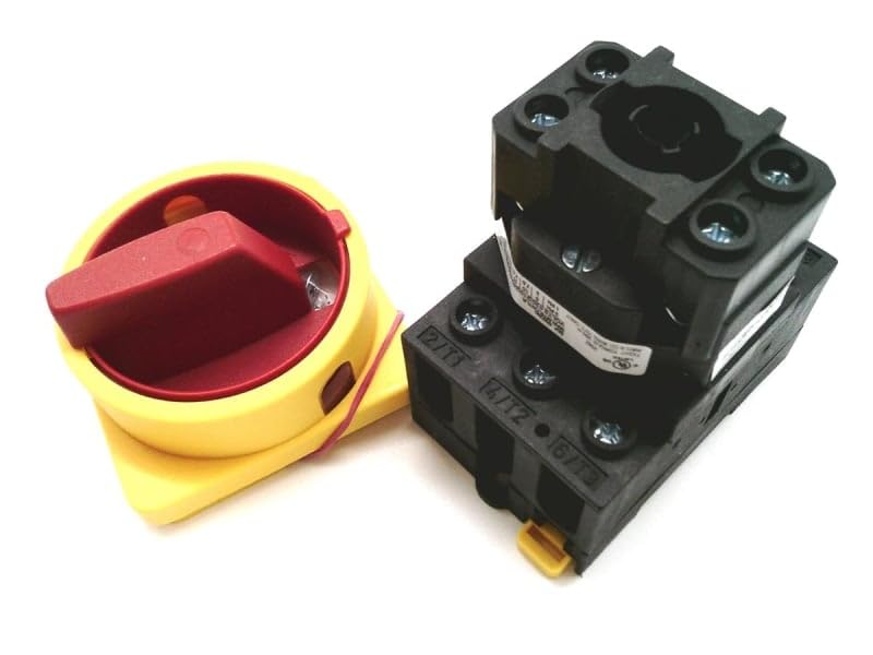 22KW 21A Black Push Button Manual Surface Mount Disconnect Switch - Salzer Heavy Duty Electrical Switch for Industrial Equipment, HVAC Systems & Motor Control Applications