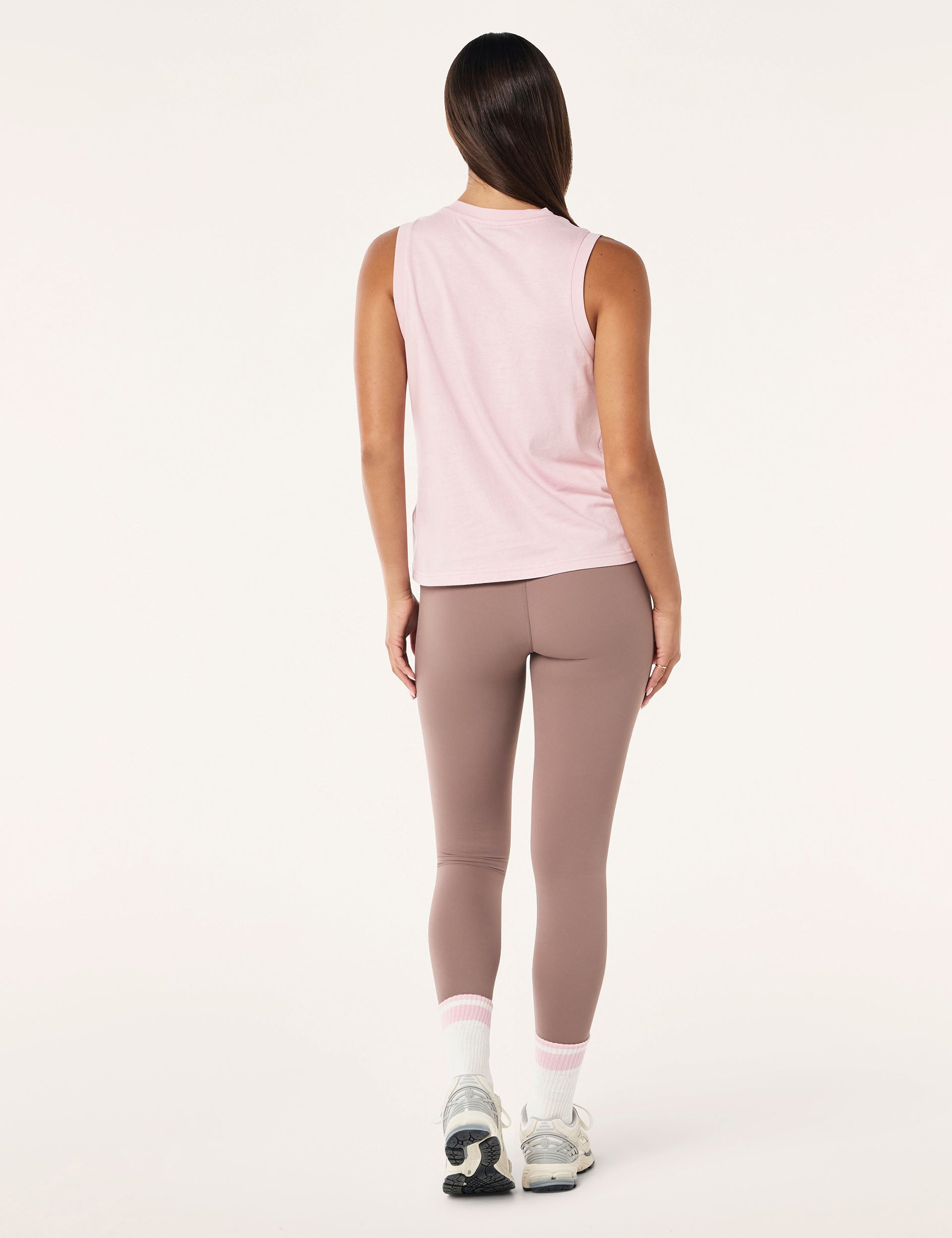 Shuffle Tank Top for Women - Soft Chalk Pink Color - Perfect for Yoga, Gym, and Casual Wear