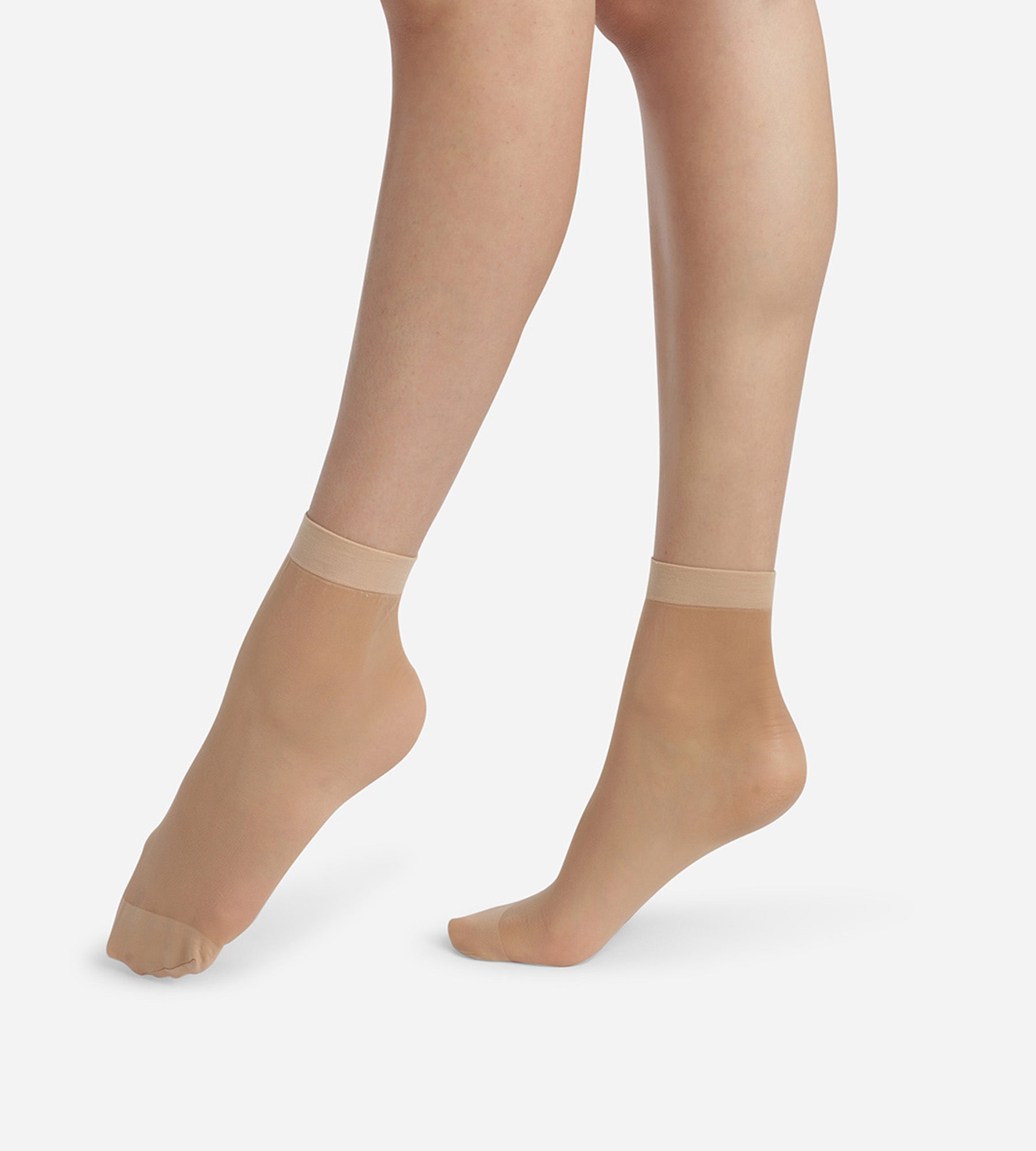 2 Pairs of Reinforced Mesh Socks Beige Ultra Durable - Perfect for Running, Hiking & Everyday Comfort