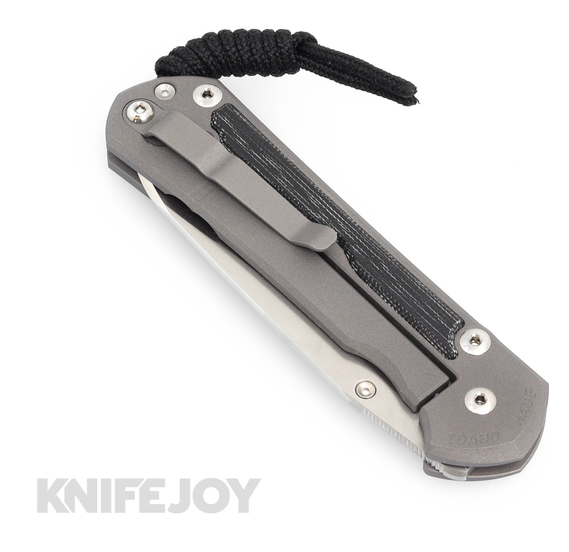 Chris Reeve Knives Large Sebenza 31 Insingo Magnacut Blade with Black Canvas Micarta Inlay Titanium Handles - Premium EDC Folding Knife for Outdoor, Camping & Survival