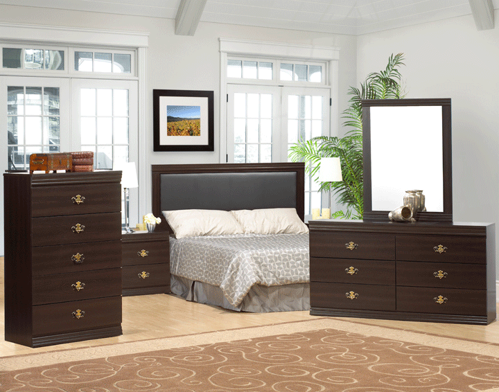 Shadow Oak Bedroom Set - Queen, King & Full Size Options | 100% Canadian Made Solid Wood Furniture (Model NB51) | Perfect for Master Bedrooms, Guest Rooms & Apartments