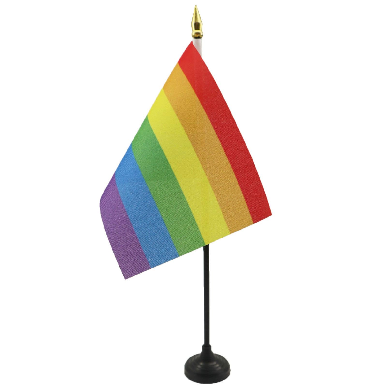 Rainbow Pride Mini Desk Flag 4