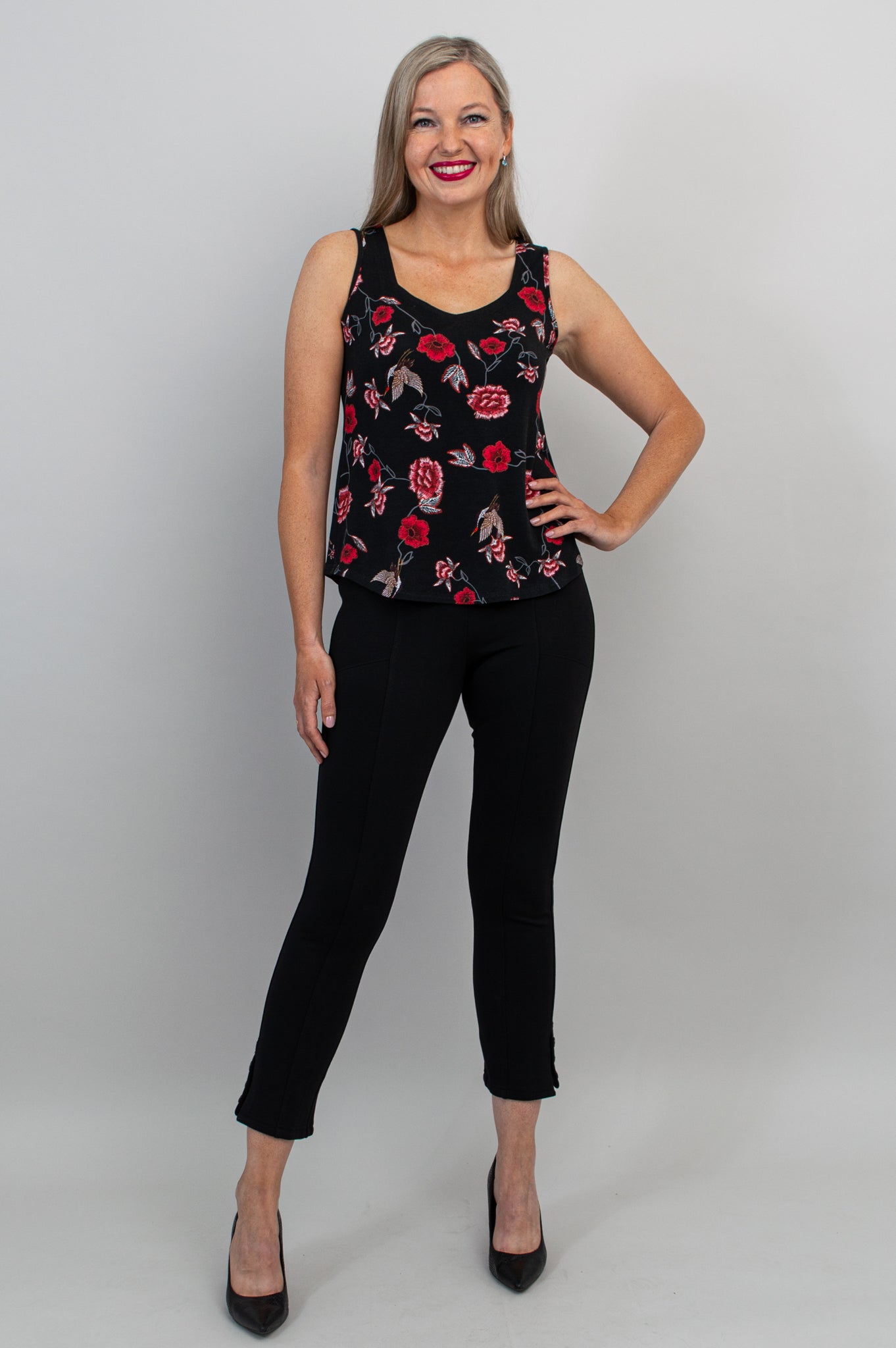Ritzy Tank Top for Women - Soft Bamboo Fabric - Hoskins Collection - Perfect for Yoga, Gym & Casual Wear - Final Sale