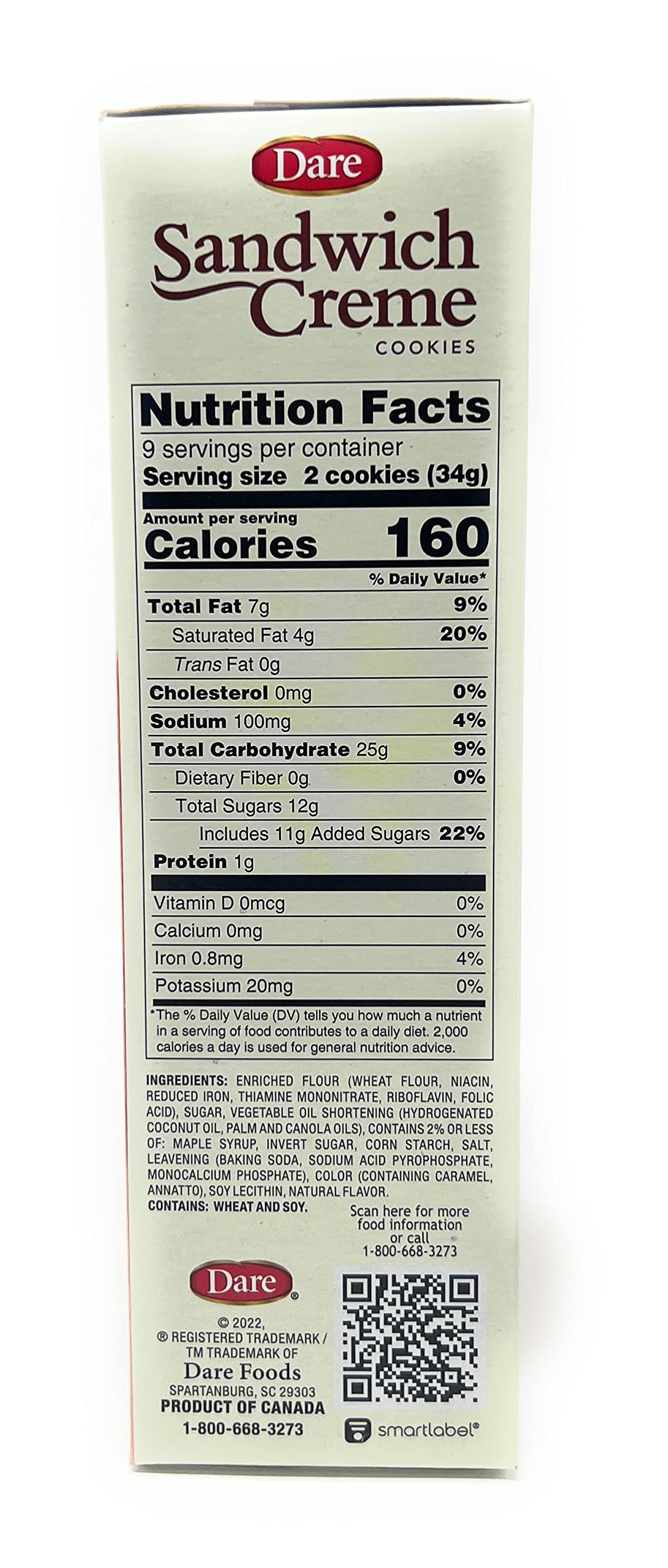 Dare Maple Leaf Creme Cookies 10.6oz - Perfect for Tea Time & Gifts