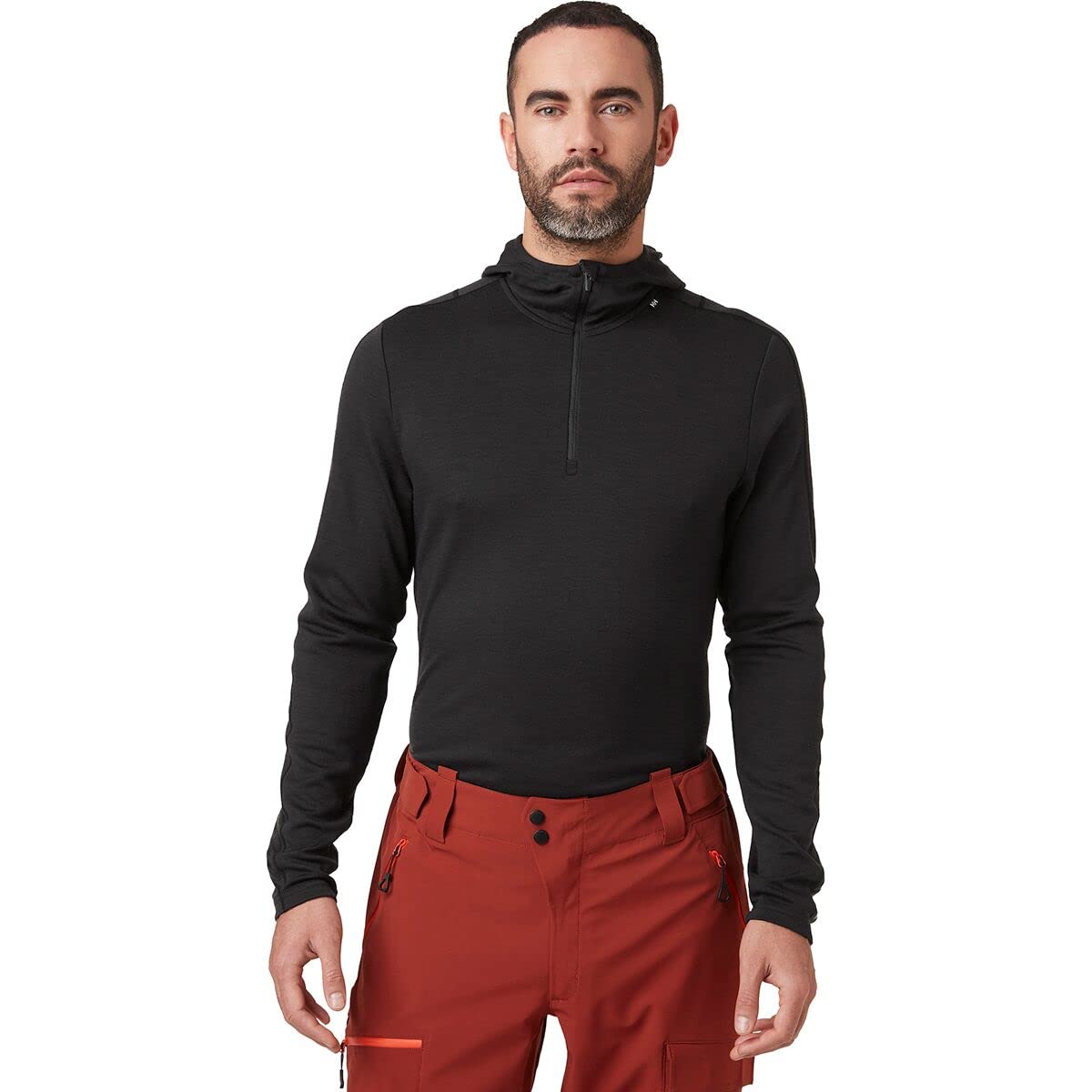 Helly-Hansen Men's LIFA Merino Lightweight Hoodie Baselayer - Warm & Breathable Wool Base Layer for Hiking, Skiing & Outdoor Activities
