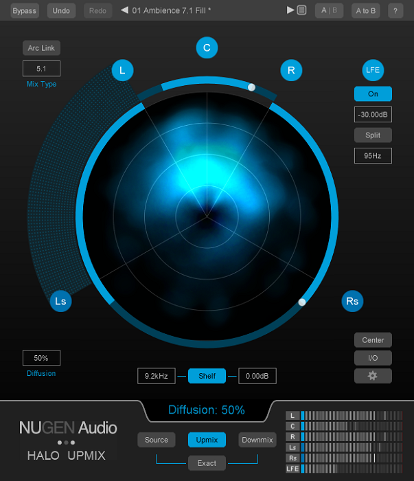NUGEN Audio Halo Upmix Academic Plugin - Download for Professional Audio Mixing & Mastering | Perfect for Music Production, Film Scoring & Post-Production