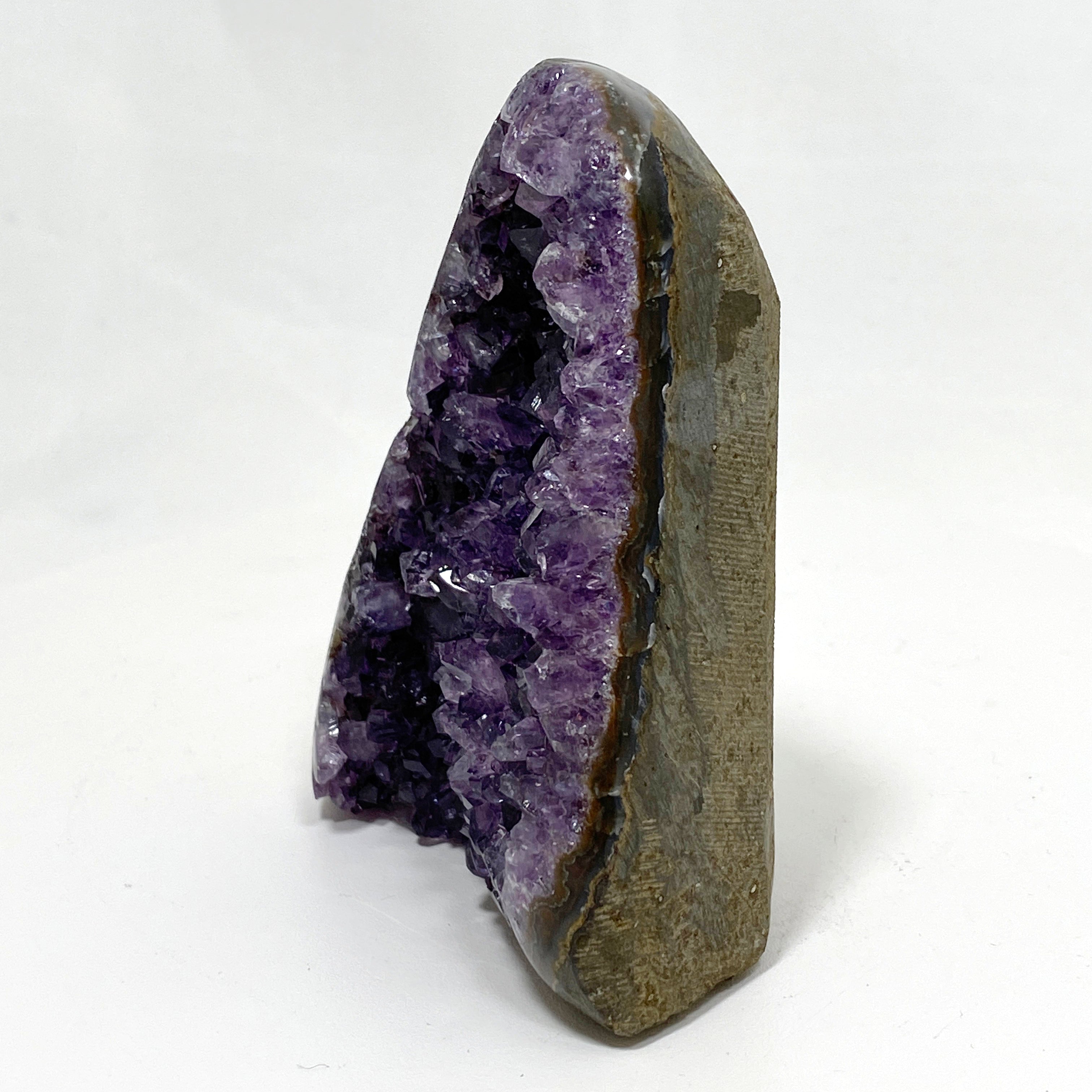 Natural Amethyst Geode Slice - Premium Quality Purple Crystal Cluster for Home Decor, Meditation & Healing | Perfect for Living Room, Office & Spiritual Space
