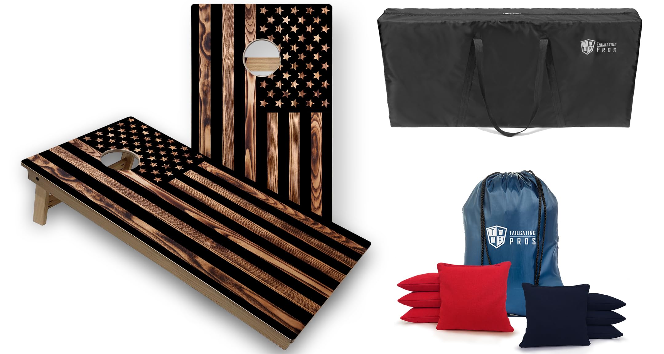 Premium Cornhole Game Set - 4'x2' Tournament Grade LED Cornhole Boards with Light-Up Rings, 8 Bean Bags & Carry Case - Perfect for Tailgating, Backyard Parties, BBQs & Outdoor Events