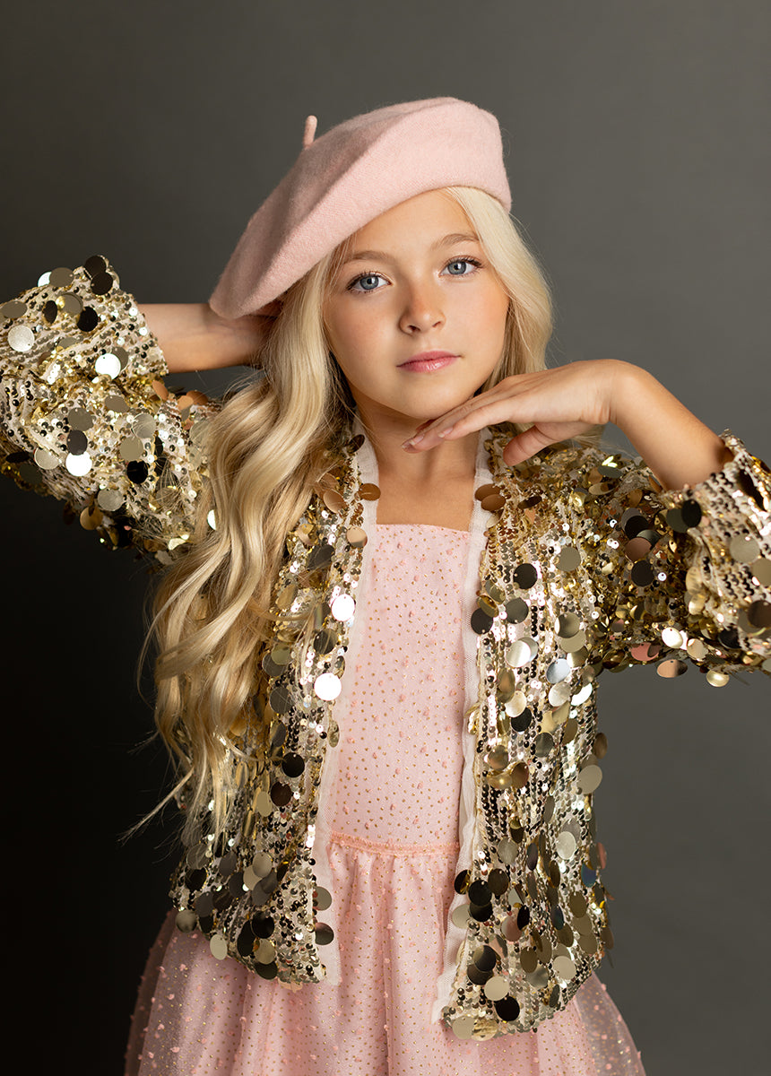 Livvy Gold Jacket - Women's Fashion Outerwear for Fall & Winter | Perfect for Casual Outings, Office Wear, and Evening Events