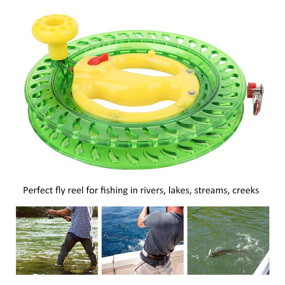 Dilwe ABS Multifunction Fishing Reel - Saltwater Fly Fishing Line Spooling Wheel Accessory for Surf, Pier & Deep Sea Fishing | Durable Hand Wire Wrapping Tool for Anglers