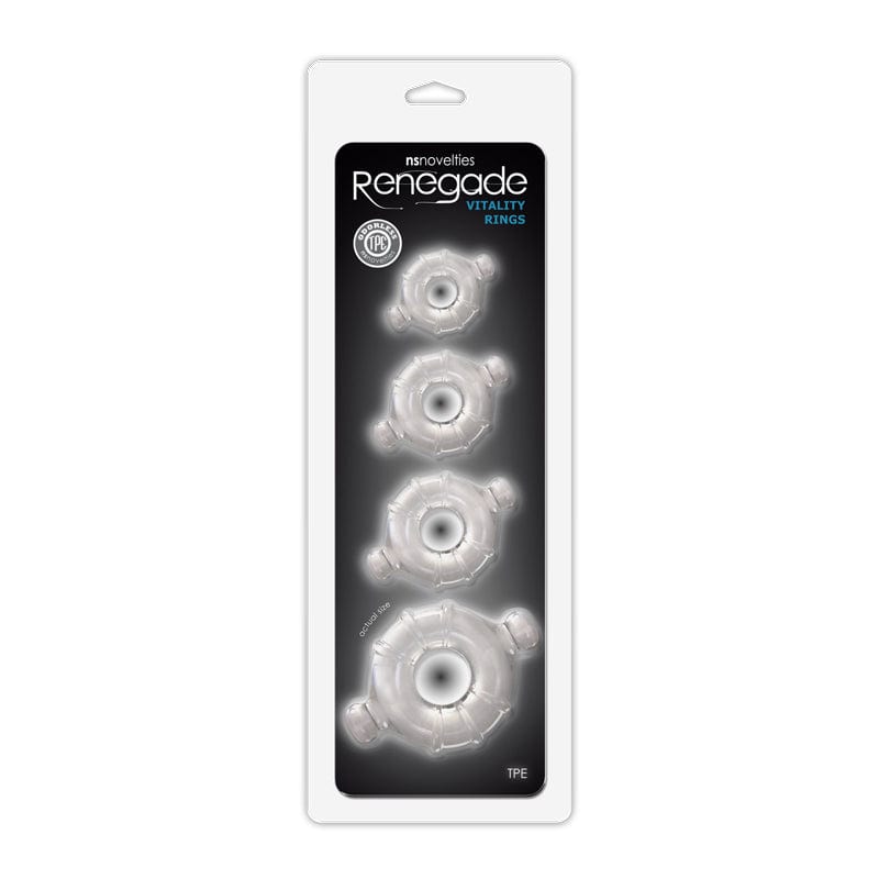 Renegade Vitality Rings - Clear Crystal Healing Energy Bracelet for Men & Women - Enhance Focus, Balance & Wellbeing - Perfect for Meditation, Yoga & Daily Wear