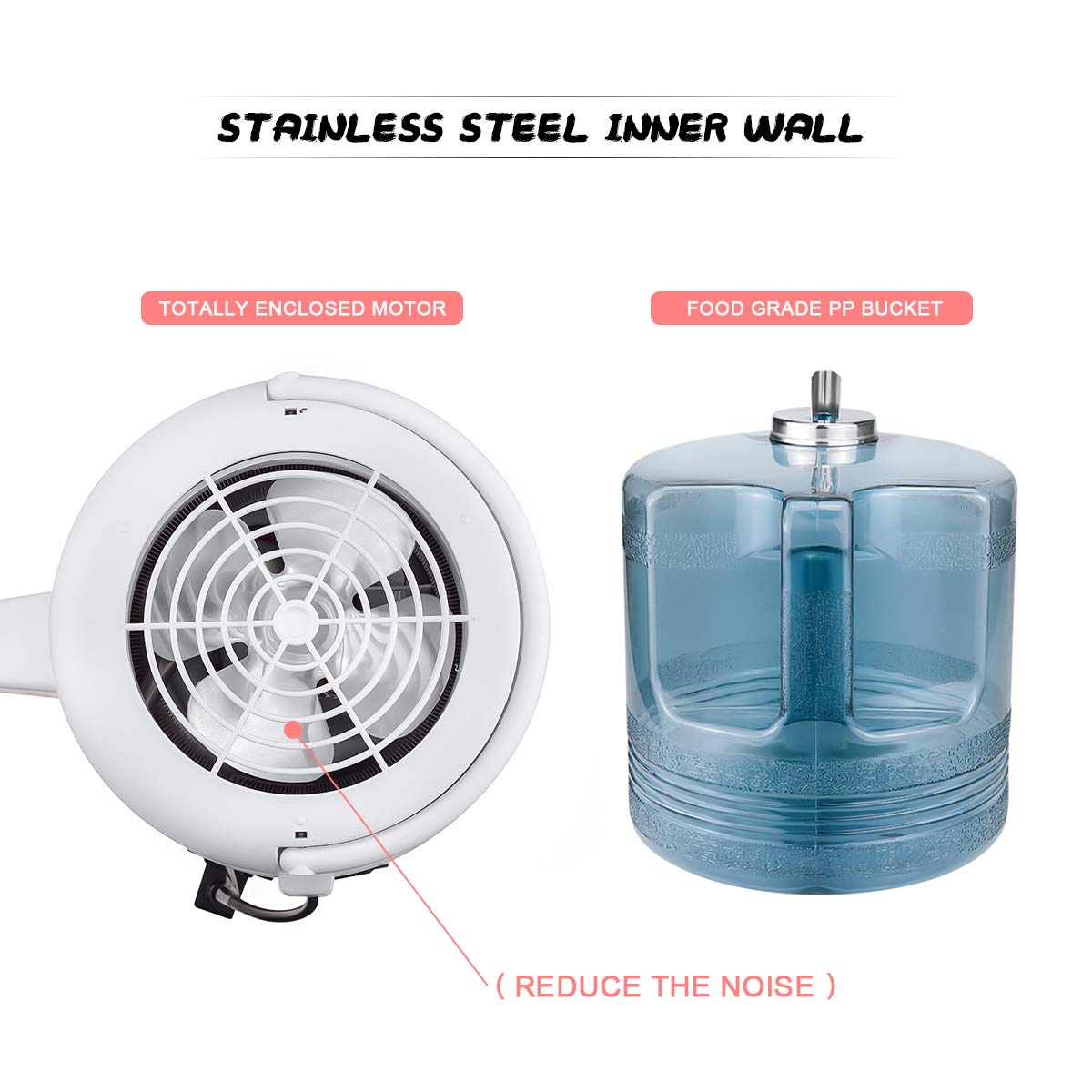 4L Pure Water Distiller Machine - 750W Home Water Purifier with 304 Stainless Steel | Countertop Distilled Water System for Drinking, Cooking, Baby Formula & Emergency Preparedness