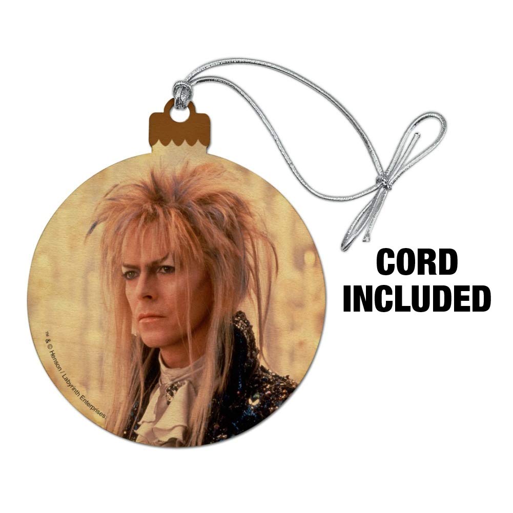 David Bowie as Jareth from Labyrinth Wooden Christmas Ornament - Unique Holiday Tree Decoration for Bowie Fans, Movie Lovers & Collectors - Perfect for Christmas Decor, Gift Giving & Pop Culture Enthusiasts