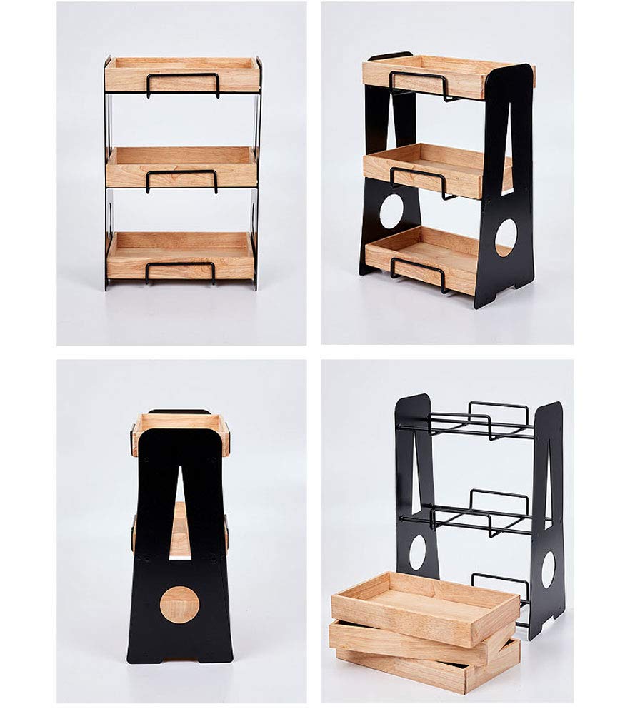 3-Tier Wooden Bakery Display Stand - Eiffel Style Snack & Dessert Organizer Shelf for Retail Stores, Bakeries & Cafes - Perfect for Pastries, Cupcakes & Treats