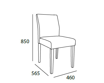 Ladee Modern Dining Chair - Solid Oak Wood Frame with Silver Metal Legs - Perfect for Kitchen, Dining Room & Office Workspace