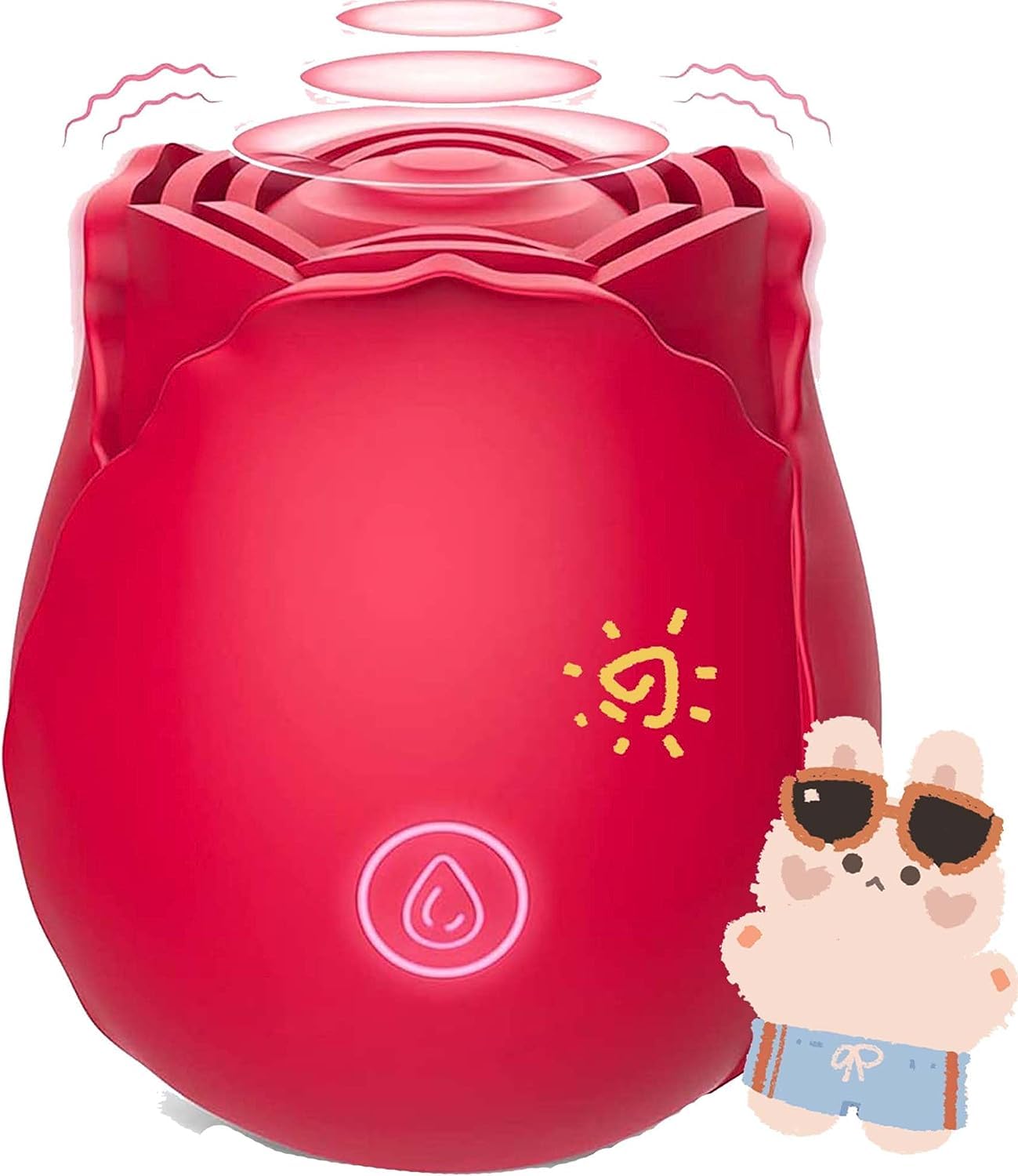 2024 New Rose Shape Sucking Vibrator for Women - 10 Speed Quiet Waterproof Electric Adult Toy with Automatic Pleasure Modes - Perfect Gift for Couples & Solo Play in Bedroom or Travel