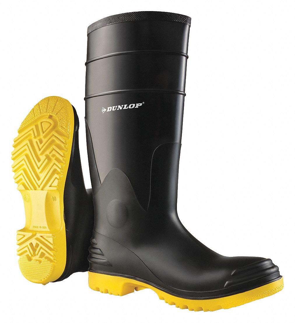 Black Steel Knee High Boots Size 12 - 16 Inch Height for Women | Fashion Winter Riding Boots for Motorcycle, Outdoor & Office Wear
