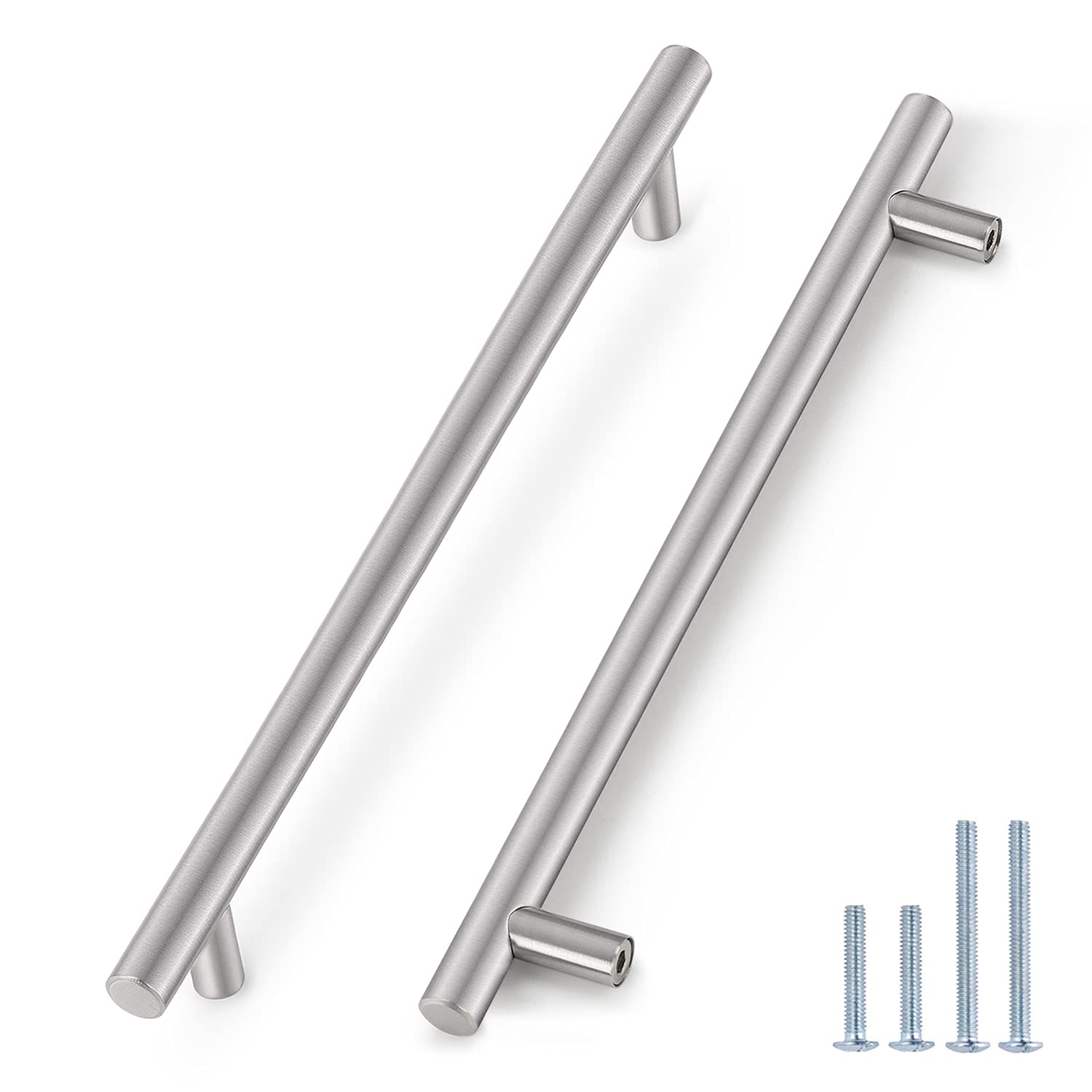 45 Pack Brushed Nickel T Bar Cabinet Pulls - 12-3/5