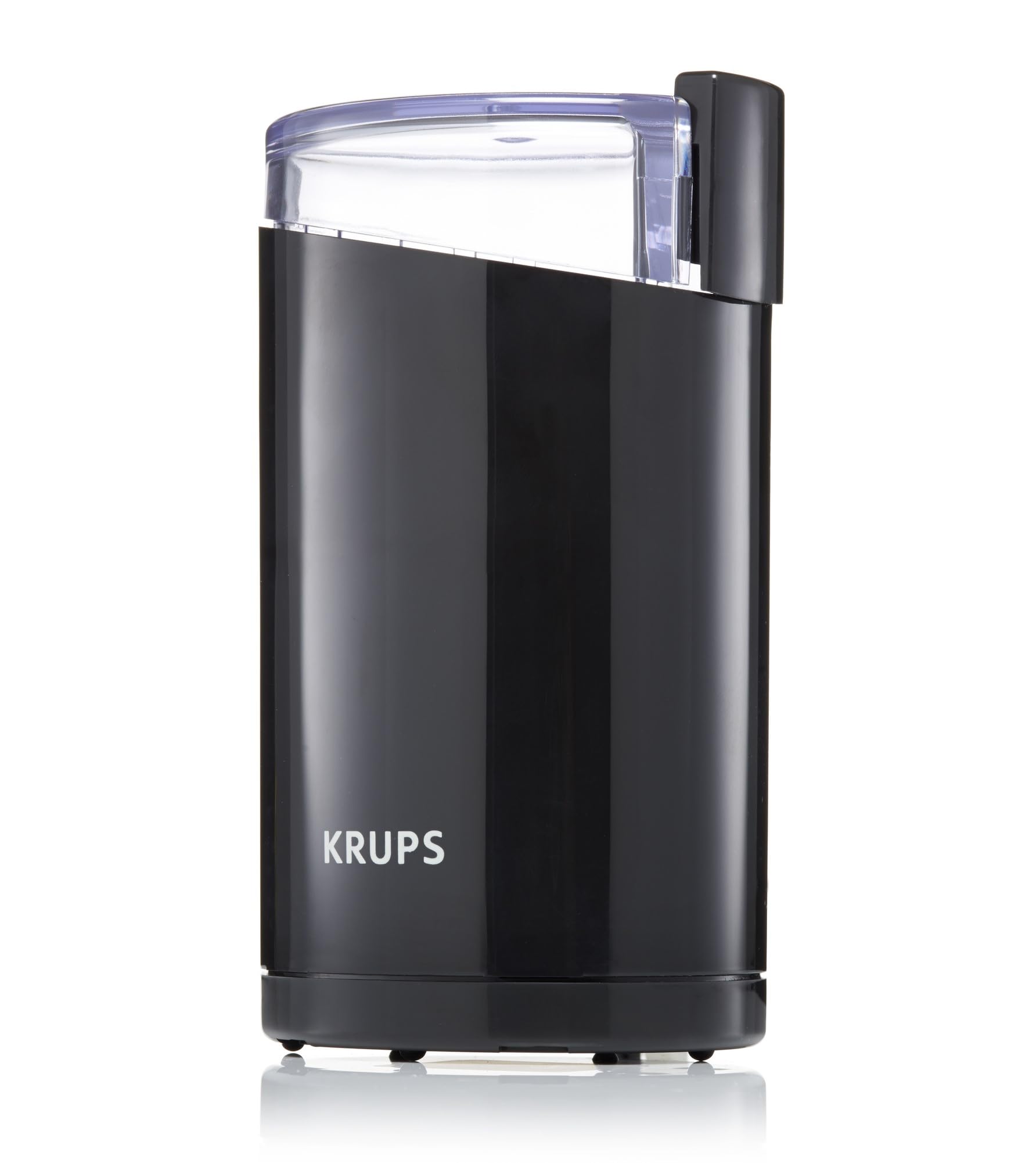 KRUPS Precision Electric Coffee Grinder - 3 oz Capacity, 200W Motor, Stainless Steel Blades for Uniform Grinding of Coffee Beans, Herbs, Nuts & Spices - Perfect for Home, Office, or Travel Use (Black)