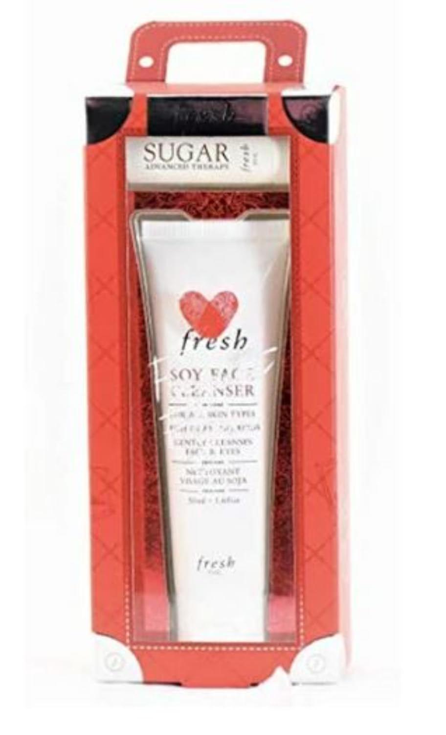 Travel-Sized Soy Face Cleanser & Mini Sugar Lip Balm Duo - TSA Approved Skincare Set for Fresh Frequent Flyers | Perfect for Airplane, Gym & On-The-Go Hydration