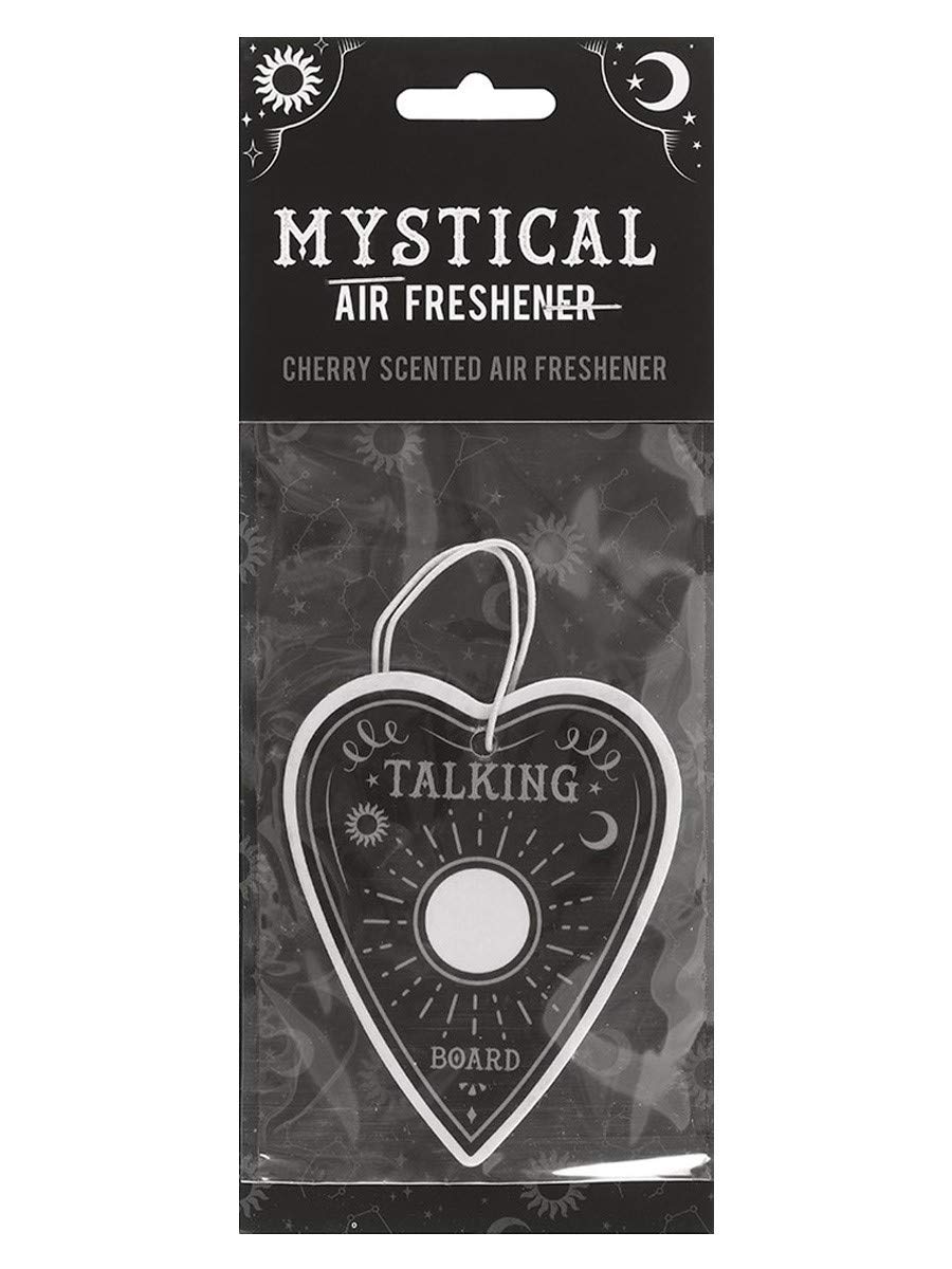 Mystical Planchette Cherry Scented Air Freshener - 6x8cm Black Car & Home Decor - Perfect for Gothic Rooms, Altars, and Spiritual Spaces