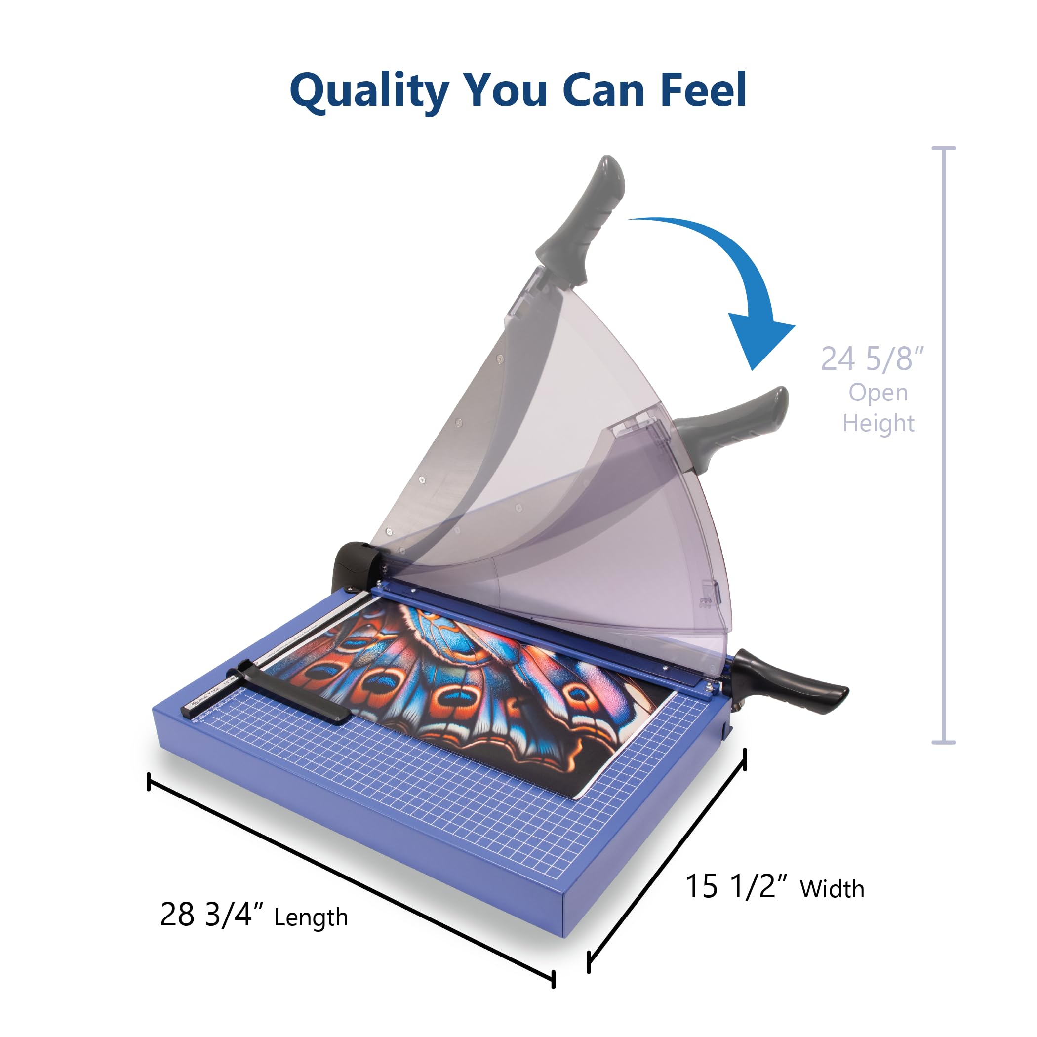United Office Products T18P Professional Guillotine Paper Trimmer - 18 Inch Heavy Duty Metal Paper Cutter with 40 Sheet Capacity for Office, School, Craft Projects | Perfect for Document Cutting, Scrapbooking & Classroom Use
