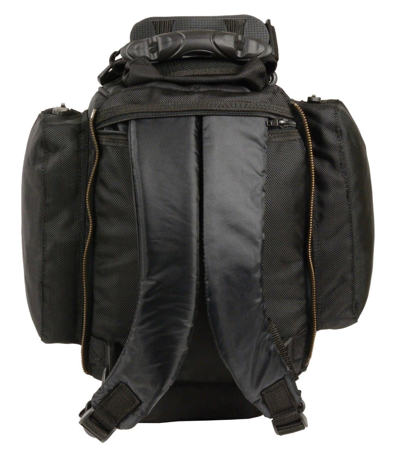 Extra Large Magnetic Motorcycle Tank Bag - Waterproof Nylon Backpack for Bikers - Black | Perfect for Long Rides & Daily Commutes
